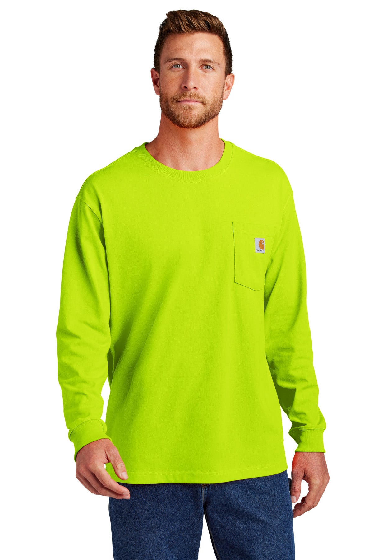 Custom Embroidered - Carhartt  ®  Workwear Pocket Long Sleeve T-Shirt. CTK126