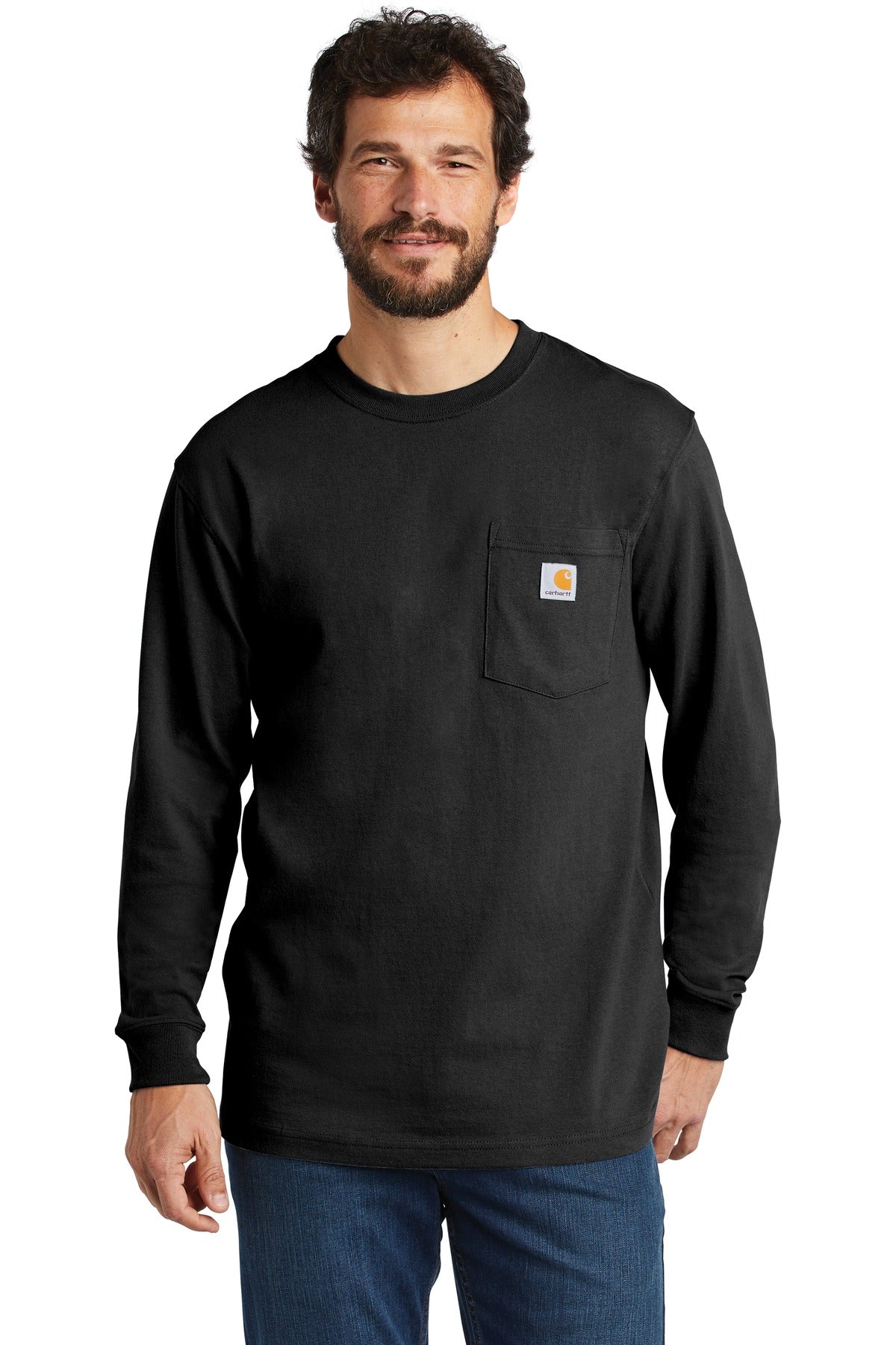 Custom Embroidered - Carhartt  ®  Workwear Pocket Long Sleeve T-Shirt. CTK126
