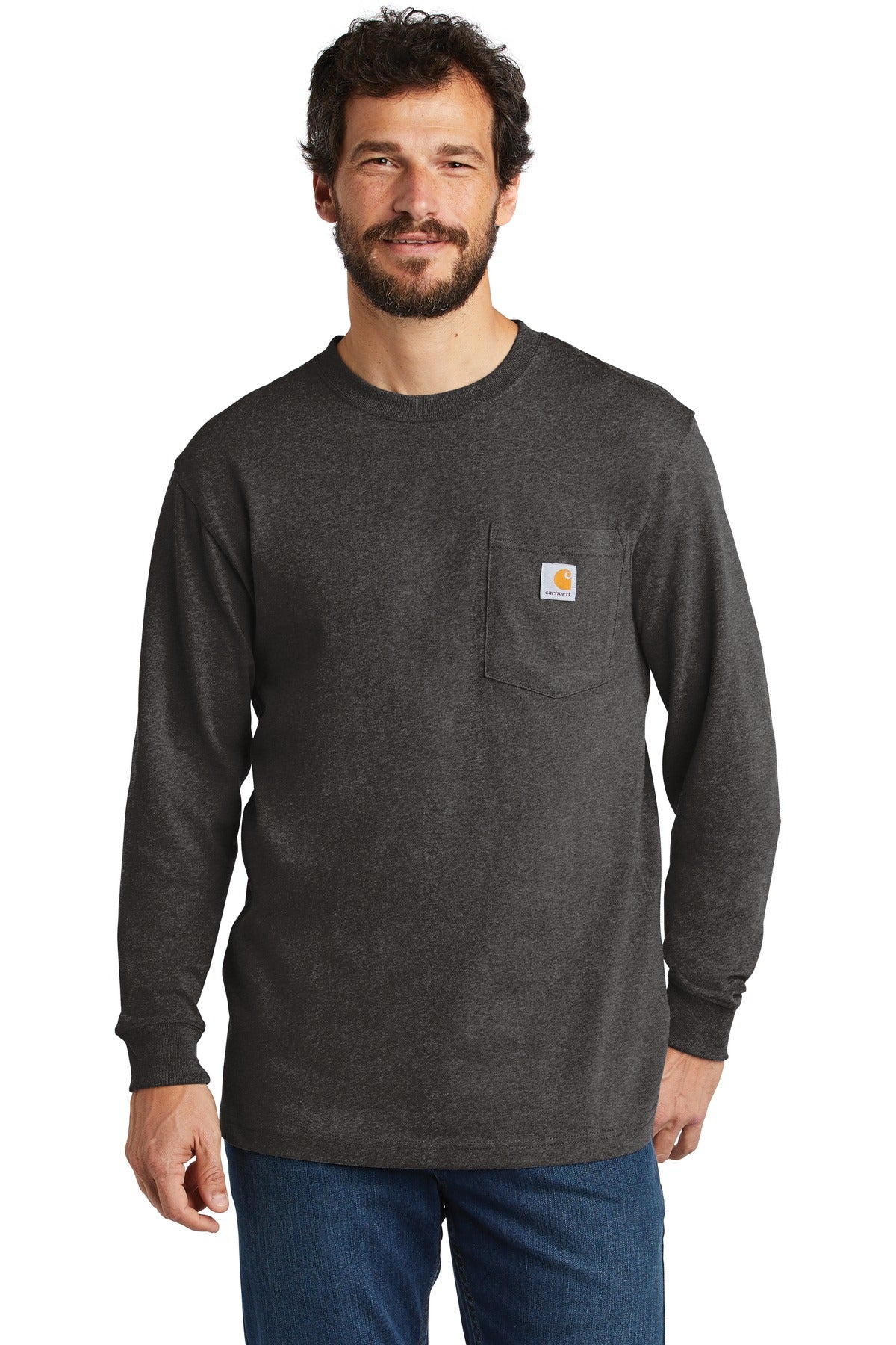 Custom Embroidered - Carhartt  ®  Workwear Pocket Long Sleeve T-Shirt. CTK126