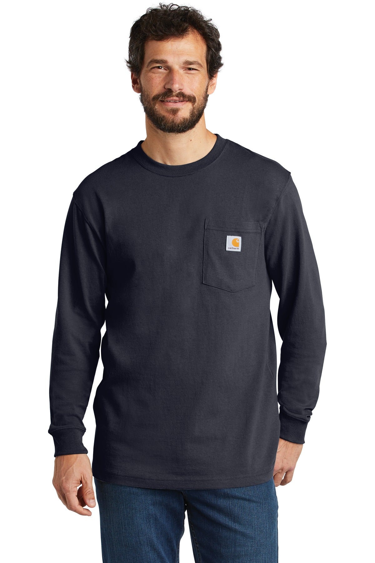 Custom Embroidered - Carhartt  ®  Workwear Pocket Long Sleeve T-Shirt. CTK126