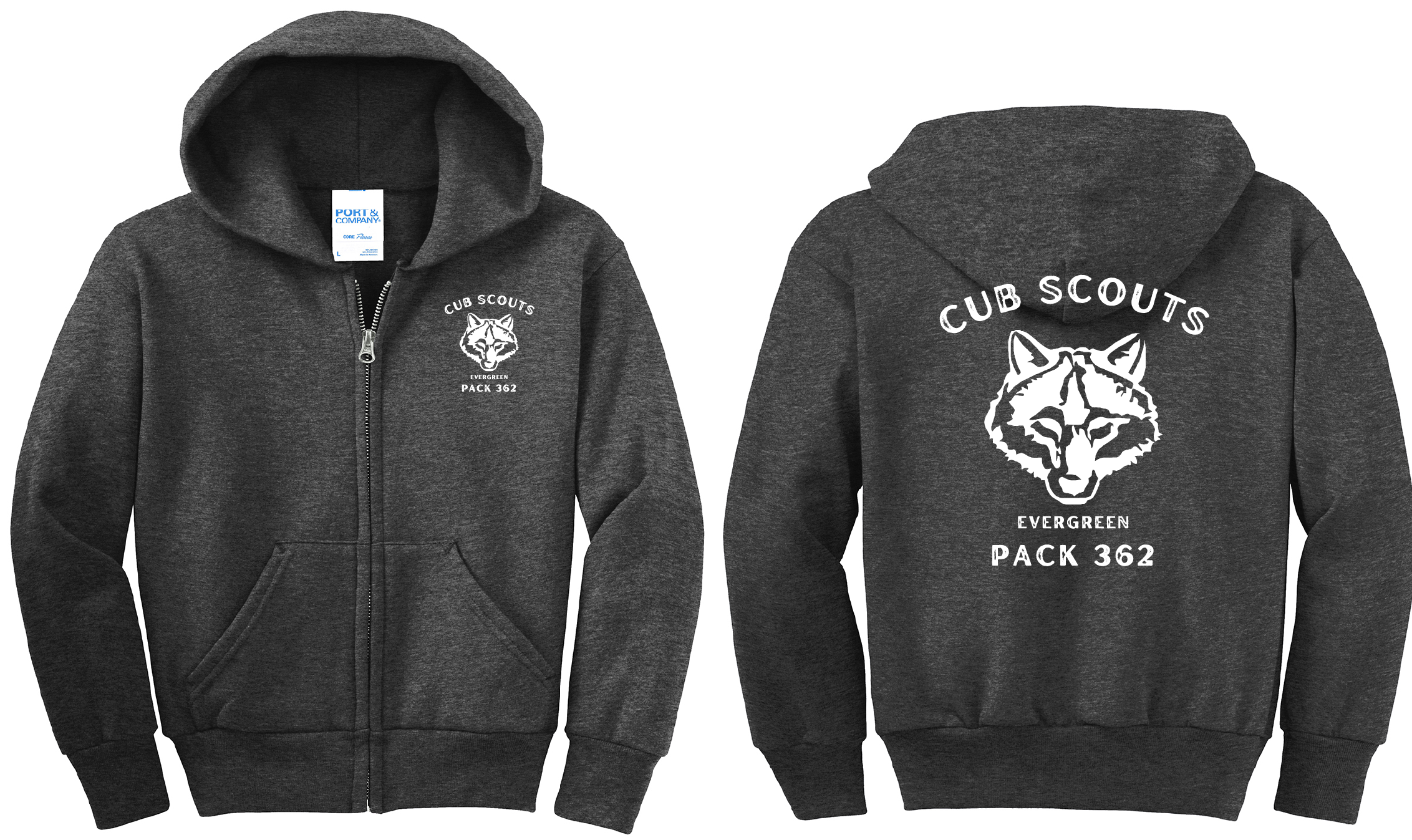 Cub Scout 362 - zs8002 Youth Classic Zipper Hoodie