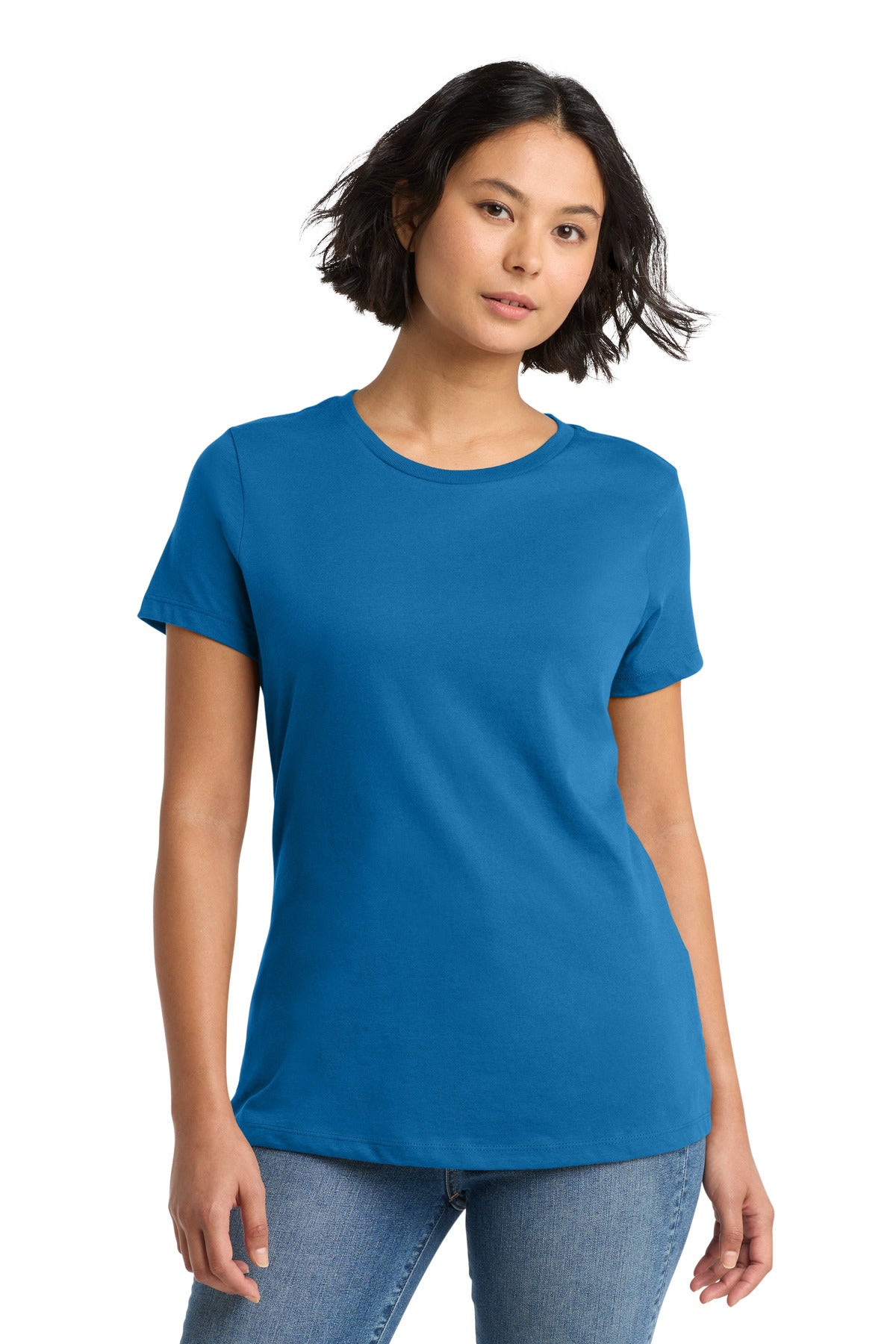 Custom Embroidery or DTF Print - District ®  Women's Perfect Weight ® Tee. DM104L