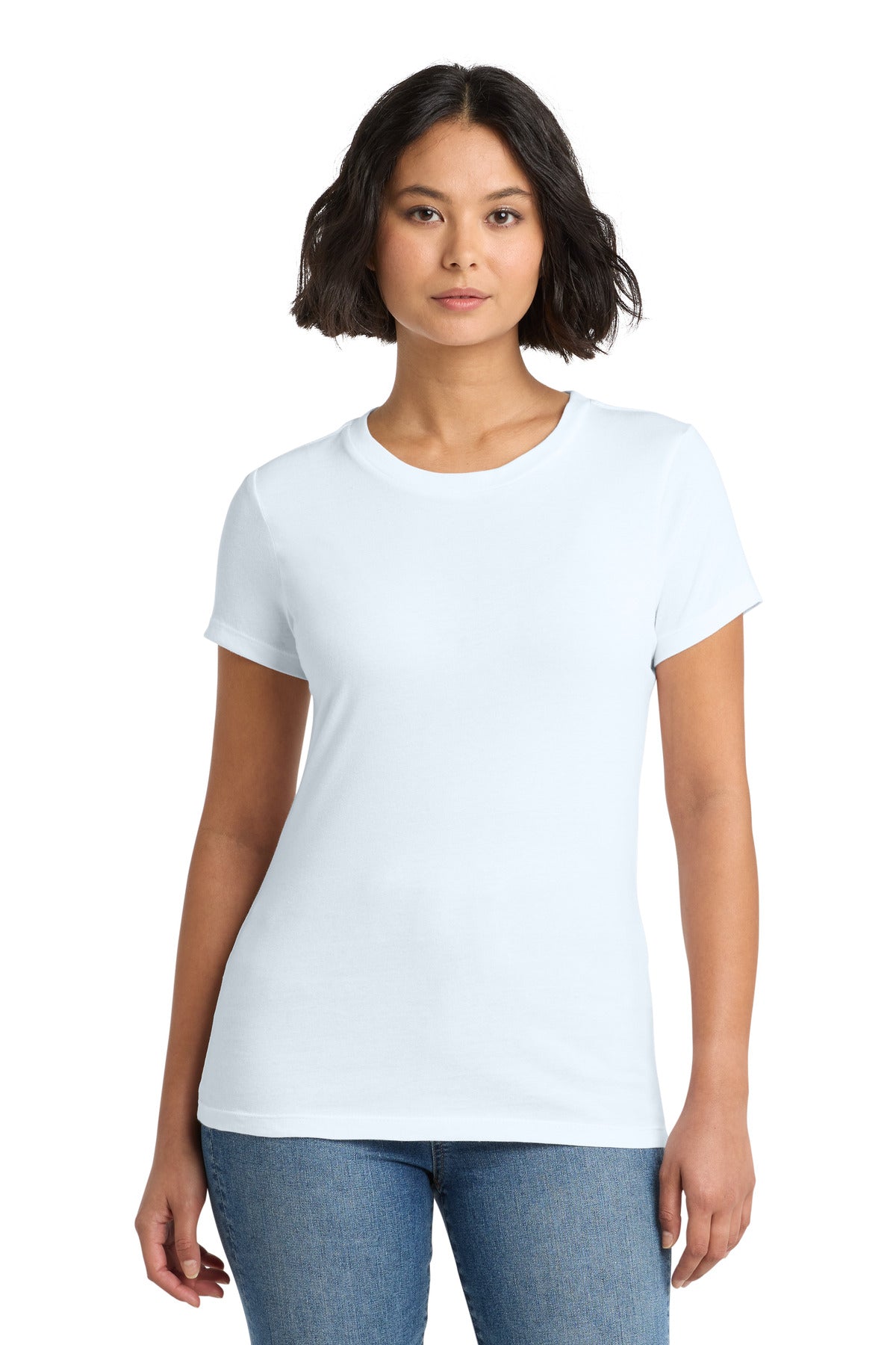 Custom Embroidery or DTF Print - District ®  Women's Perfect Weight ® Tee. DM104L