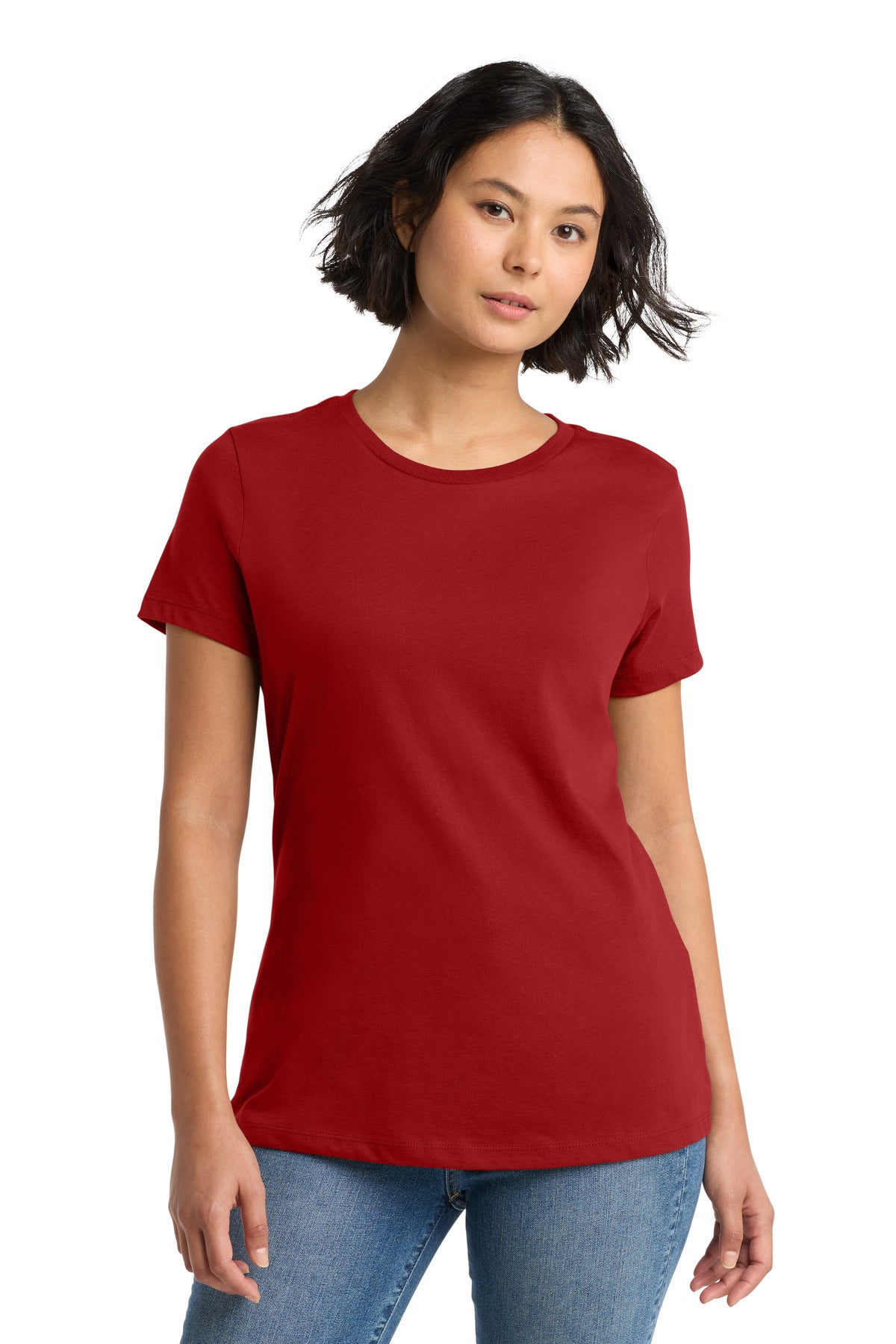 Custom Embroidery or DTF Print - District ®  Women's Perfect Weight ® Tee. DM104L
