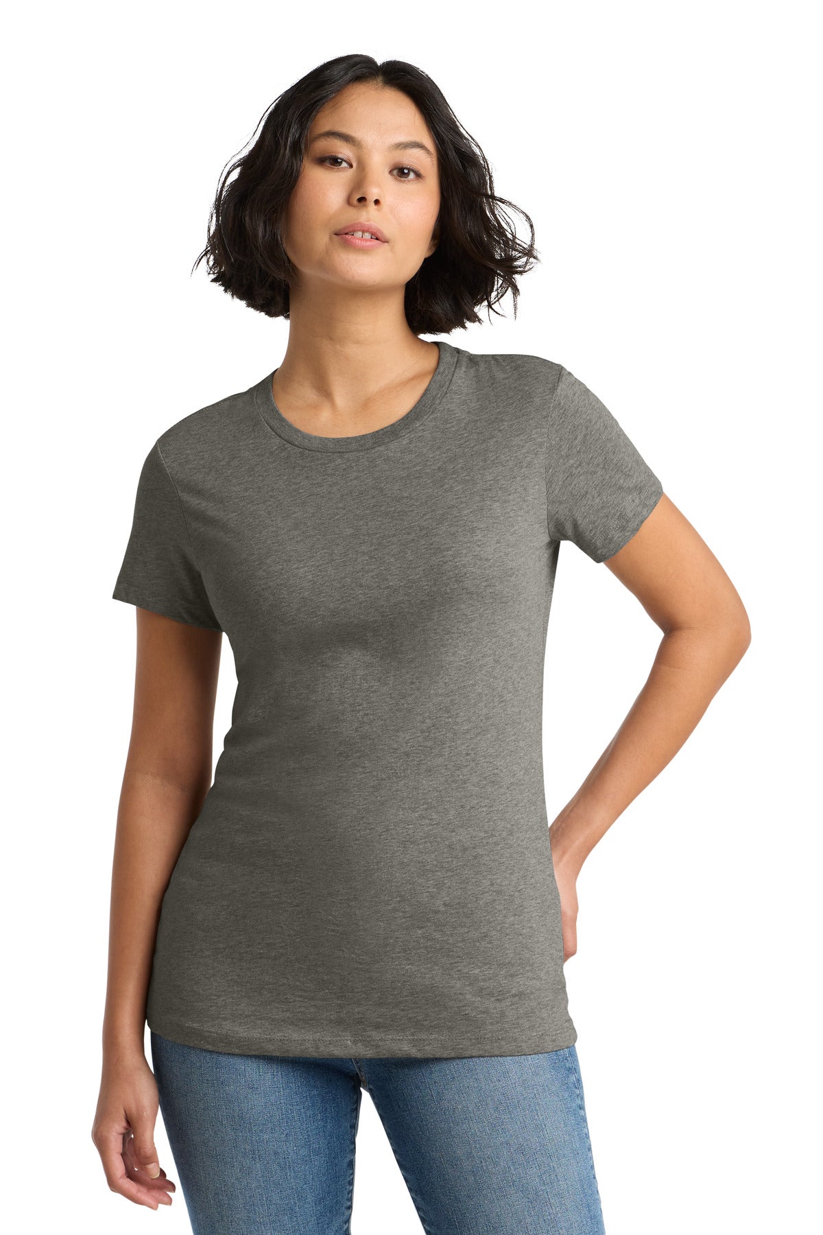 Custom Embroidery or DTF Print - District ®  Women's Perfect Weight ® Tee. DM104L