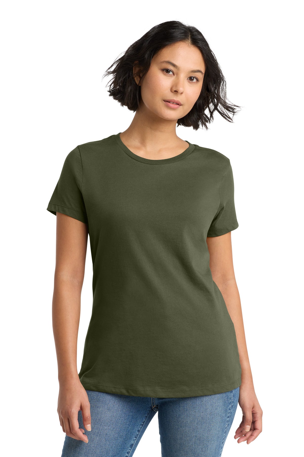 Custom Embroidery or DTF Print - District ®  Women's Perfect Weight ® Tee. DM104L