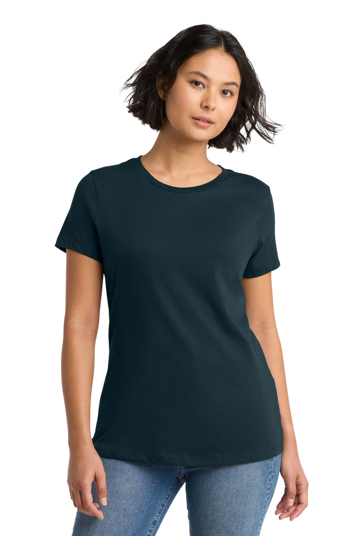 Custom Embroidery or DTF Print - District ®  Women's Perfect Weight ® Tee. DM104L