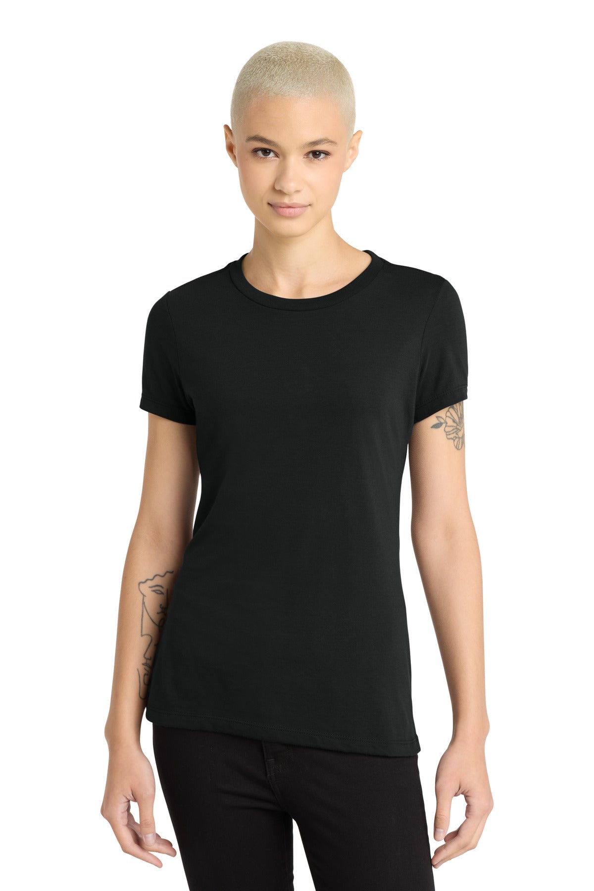 Custom Embroidery or DTF Print - District  ®  Women's Perfect Blend ®  CVC Tee. DM108L