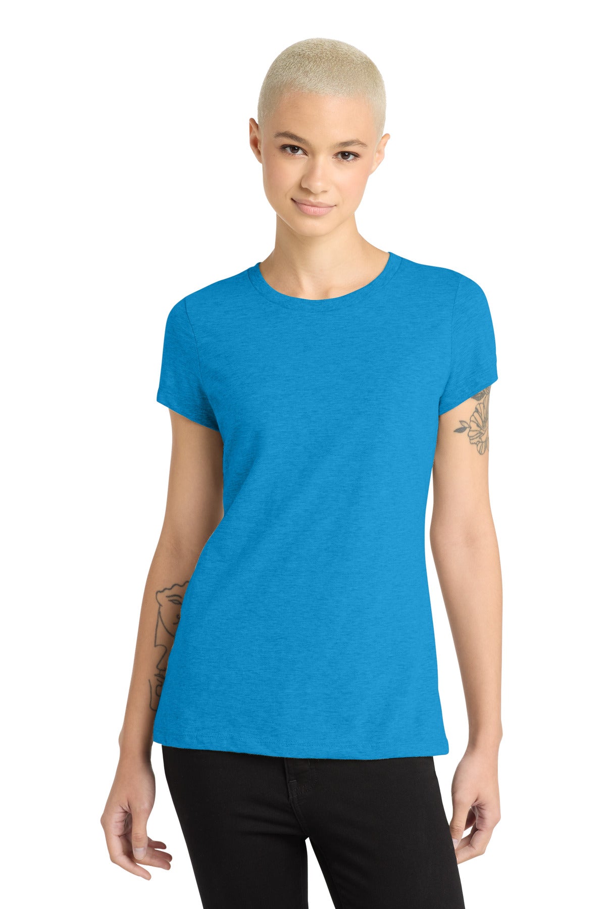 Custom Embroidery or DTF Print - District  ®  Women's Perfect Blend ®  CVC Tee. DM108L