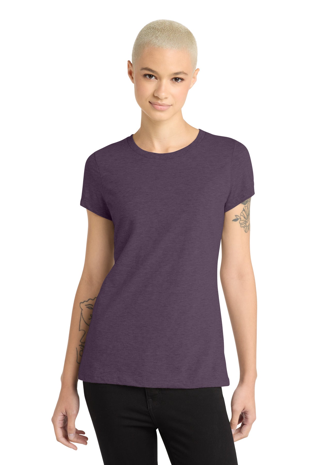 Custom Embroidery or DTF Print - District  ®  Women's Perfect Blend ®  CVC Tee. DM108L