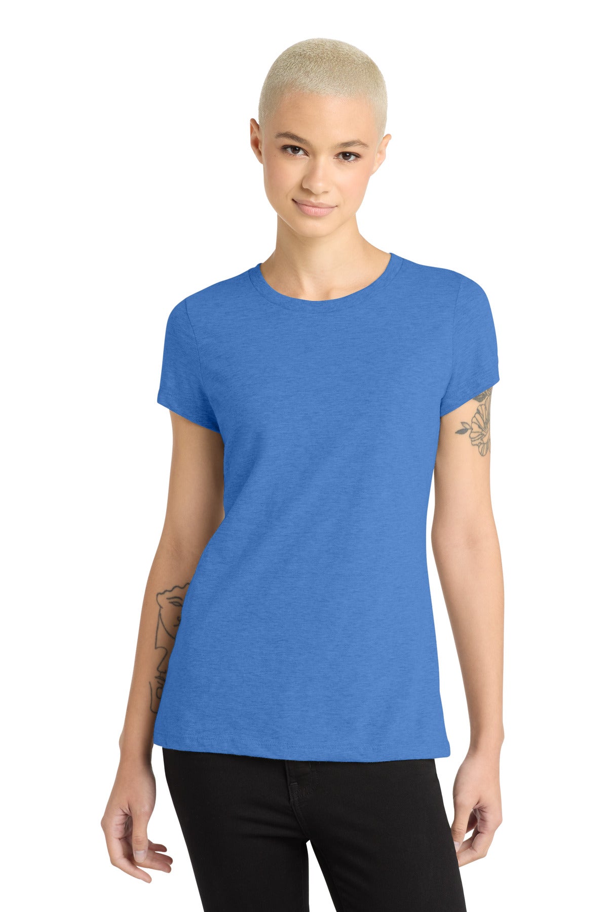 Custom Embroidery or DTF Print - District  ®  Women's Perfect Blend ®  CVC Tee. DM108L