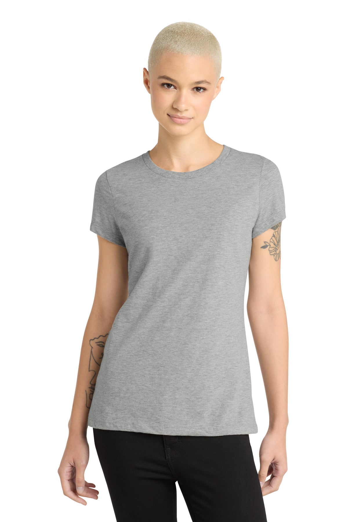 Custom Embroidery or DTF Print - District  ®  Women's Perfect Blend ®  CVC Tee. DM108L