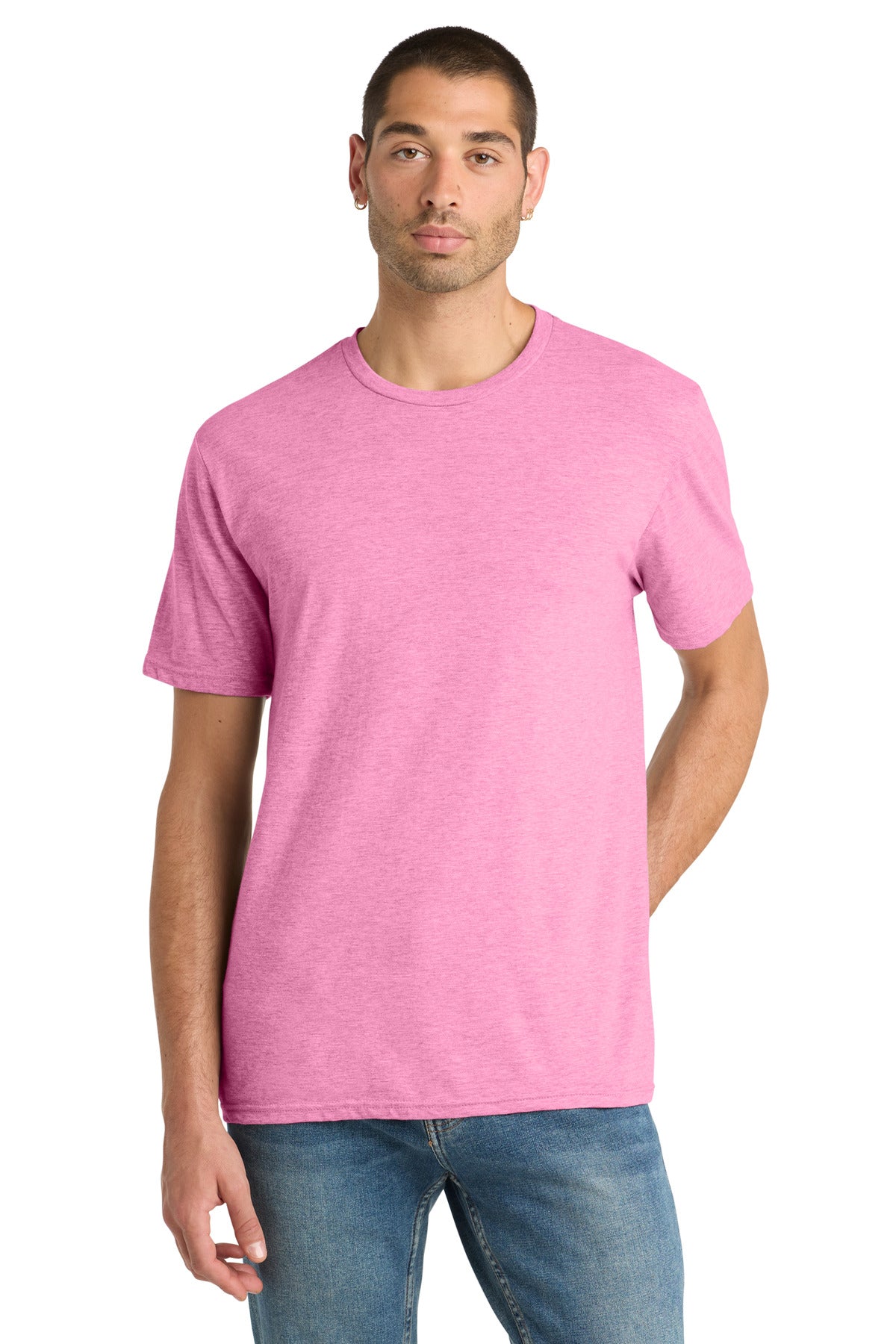 Custom Embroidery or DTF Print - District ®  Perfect Blend ®  CVC Tee. DM108