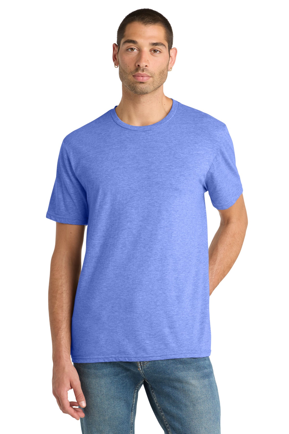 Custom Embroidery or DTF Print - District ®  Perfect Blend ®  CVC Tee. DM108