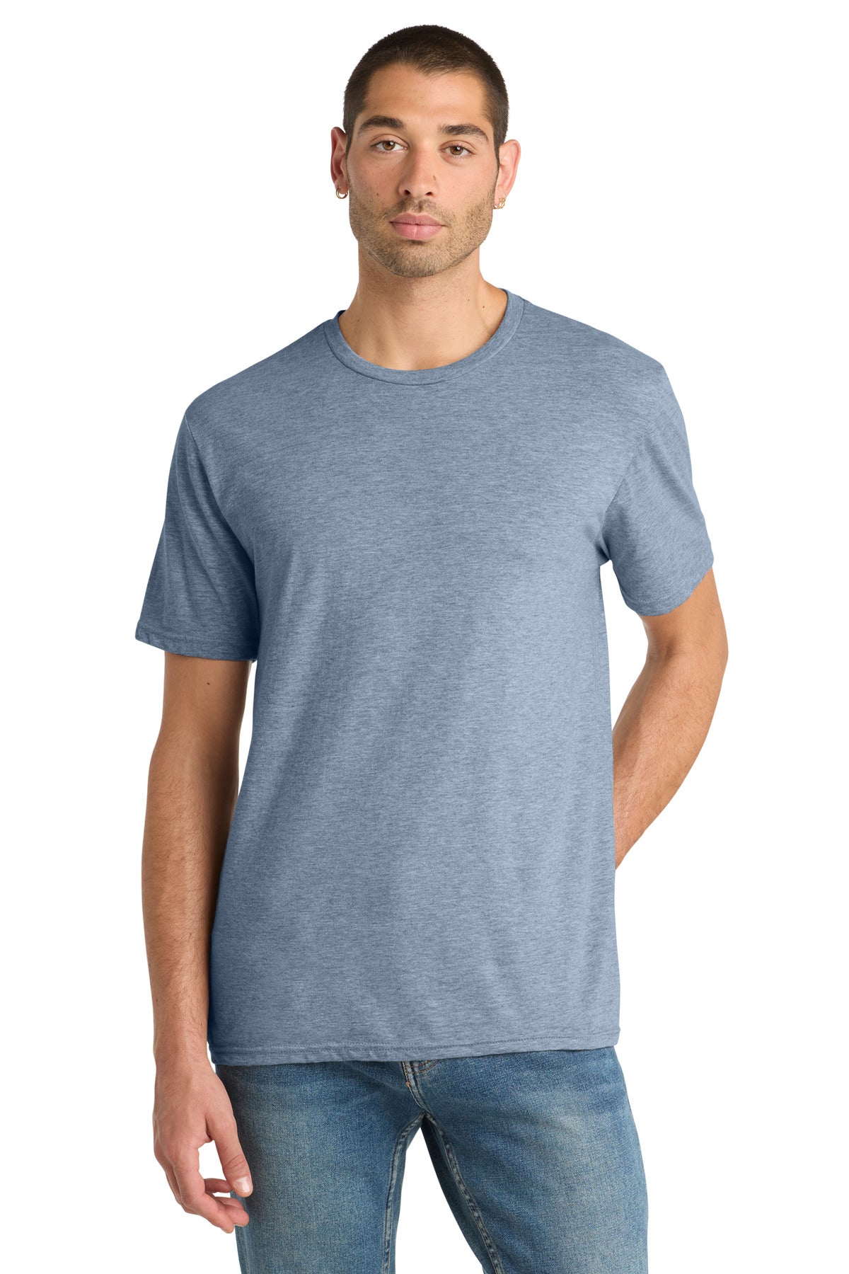 Custom Embroidery or DTF Print - District ®  Perfect Blend ®  CVC Tee. DM108