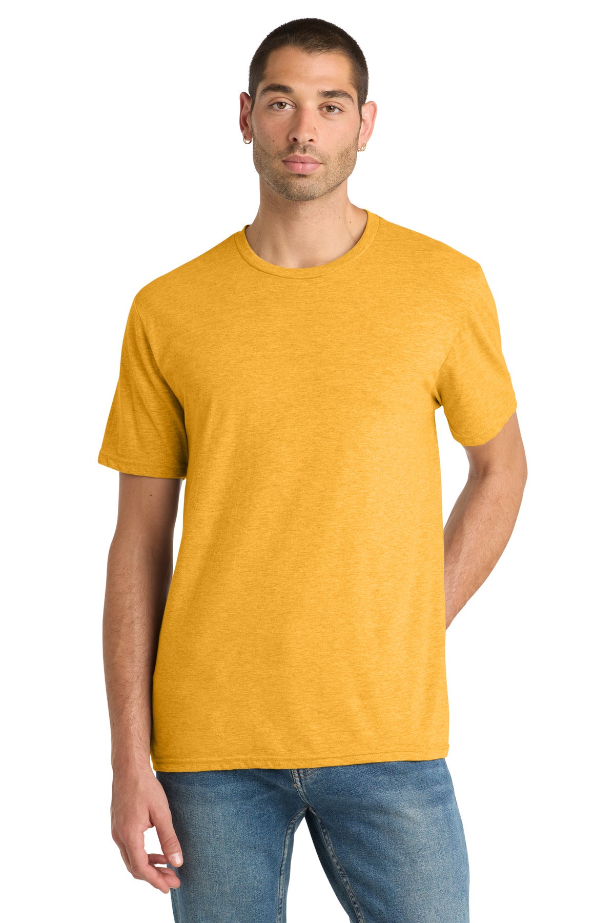Custom Embroidery or DTF Print - District ®  Perfect Blend ®  CVC Tee. DM108