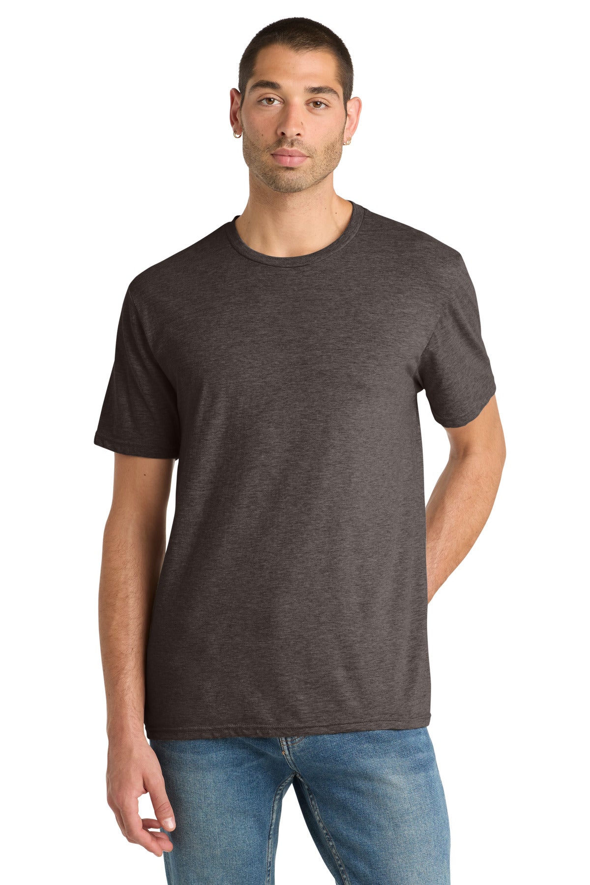 Custom Embroidery or DTF Print - District ®  Perfect Blend ®  CVC Tee. DM108