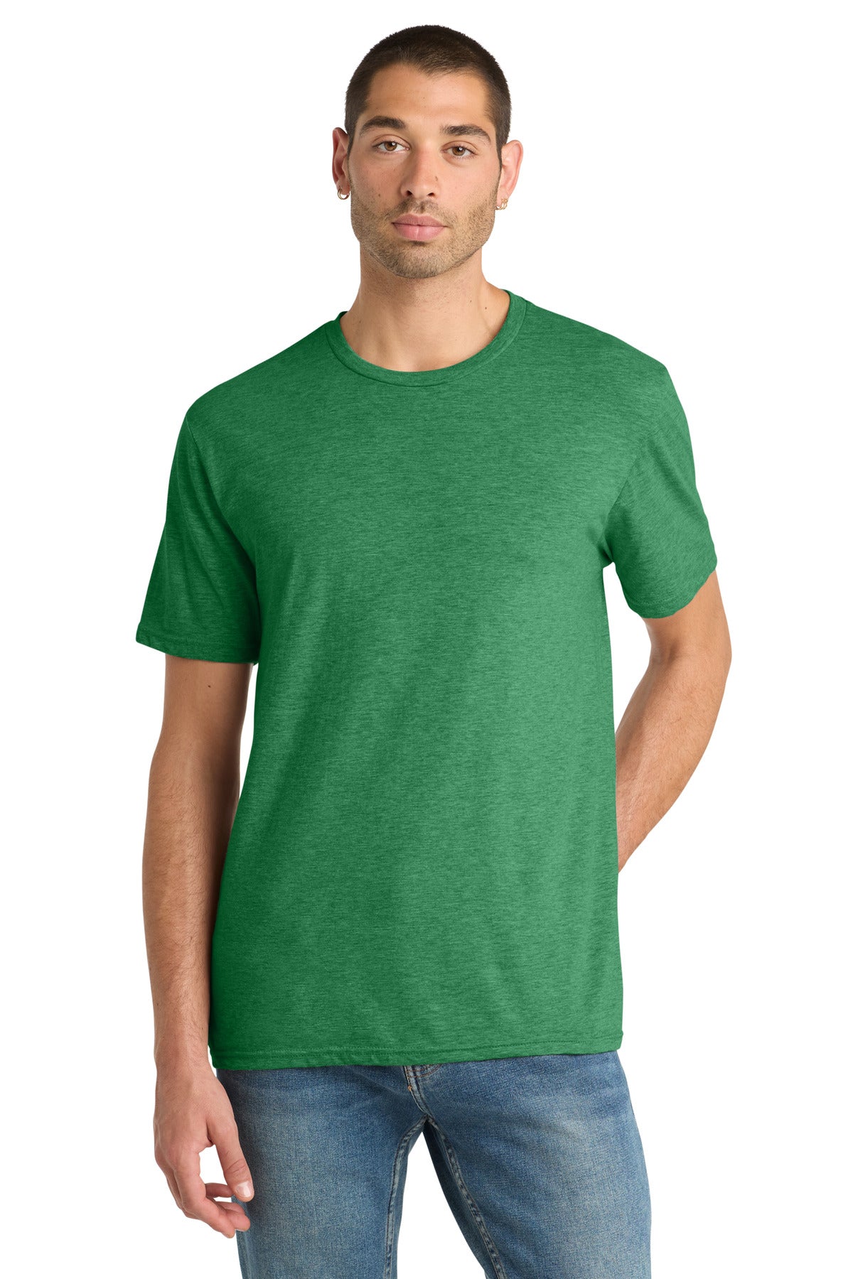 Custom Embroidery or DTF Print - District ®  Perfect Blend ®  CVC Tee. DM108