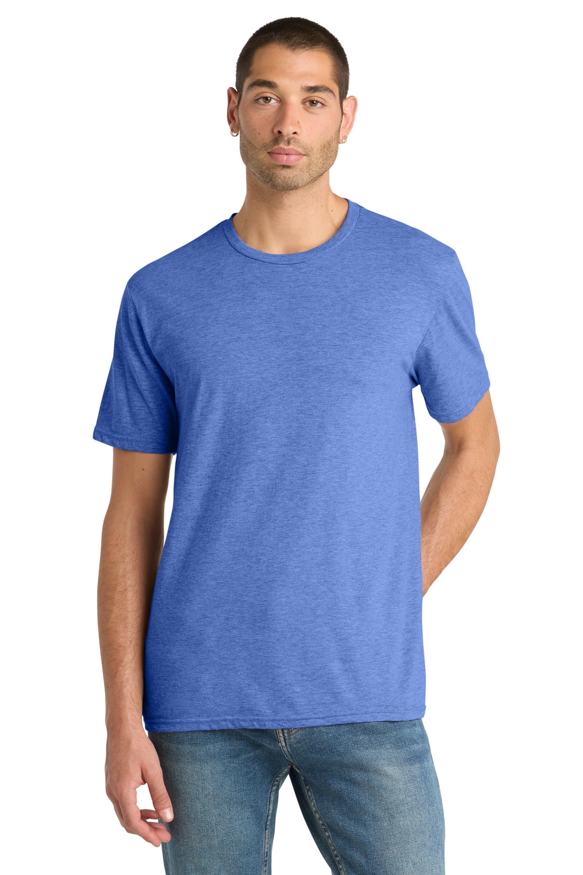 Custom Embroidery or DTF Print - District ®  Perfect Blend ®  CVC Tee. DM108
