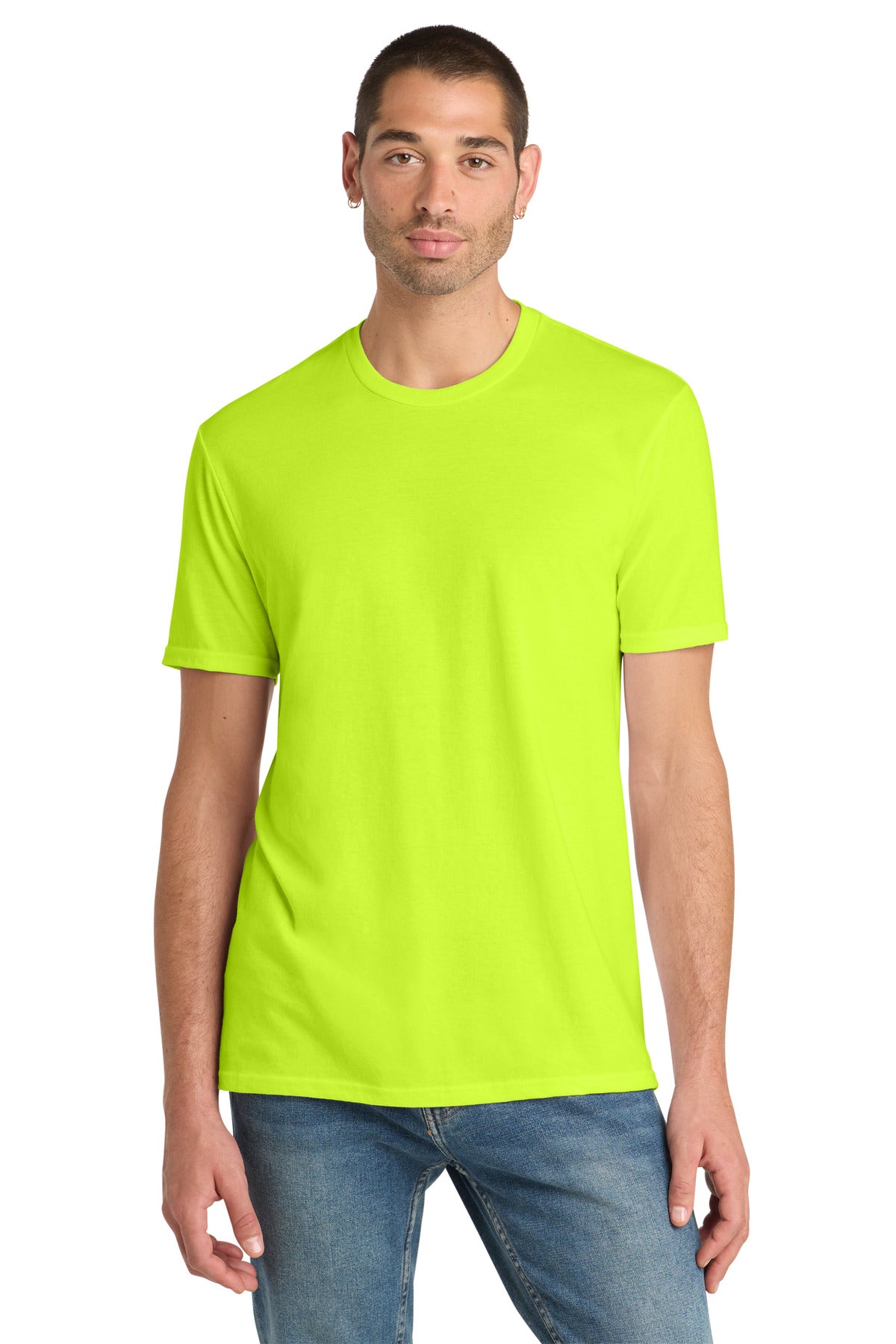 Custom Embroidery or DTF Print - District ®  Perfect Blend ®  CVC Tee. DM108