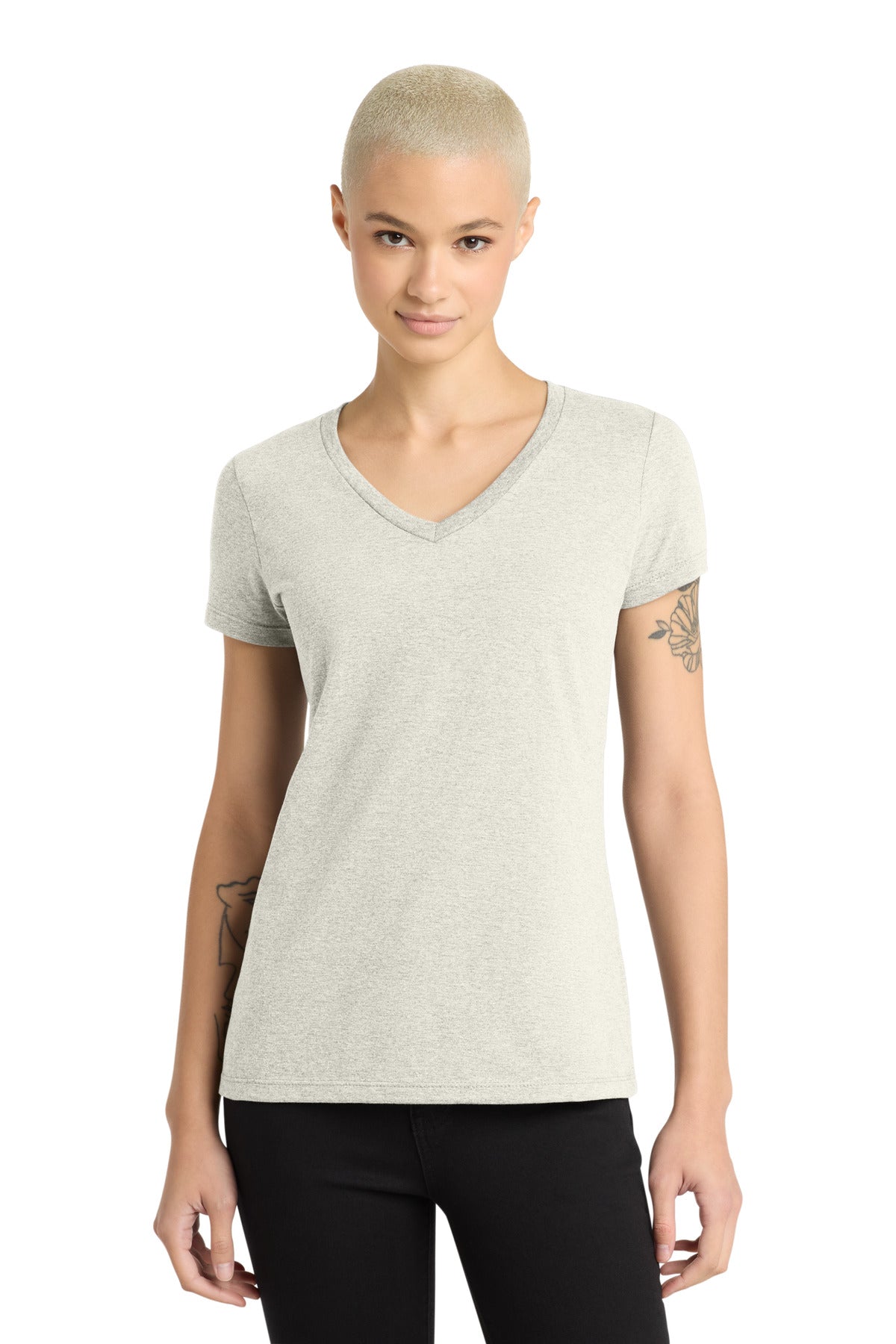 Custom Embroidery or DTF Print - District ®  - Women's Perfect Weight ®  V-Neck Tee. DM1170L
