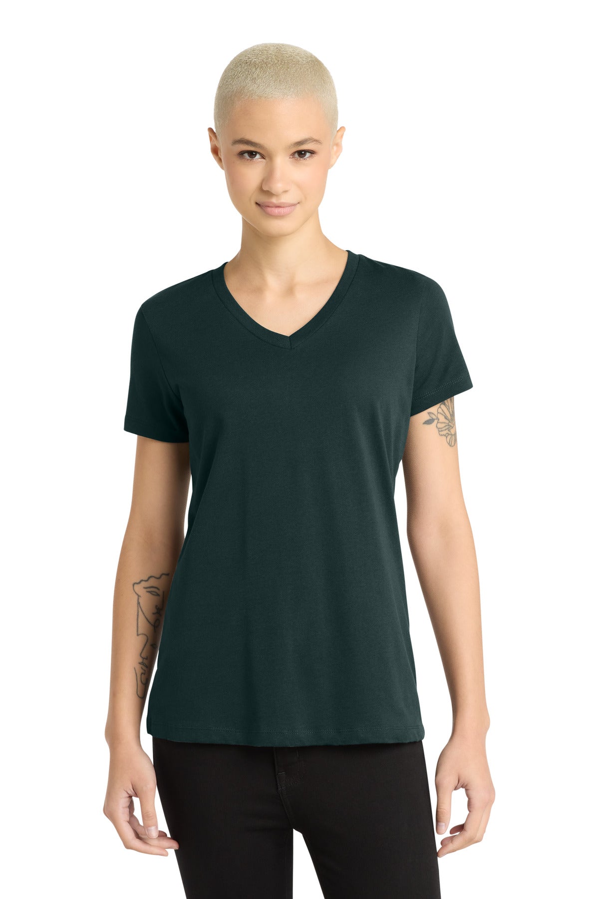 Custom Embroidery or DTF Print - District ®  - Women's Perfect Weight ®  V-Neck Tee. DM1170L