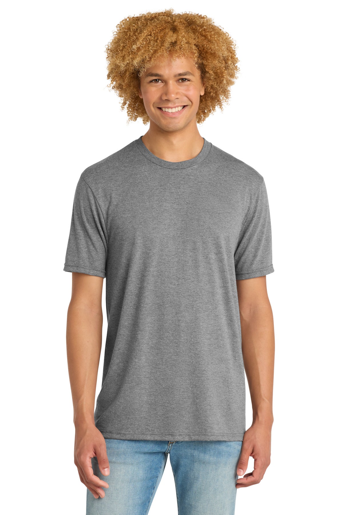 Custom Embroidery or DTF Print - District  ®   Perfect Tri  ®   DTG Tee DM130DTG