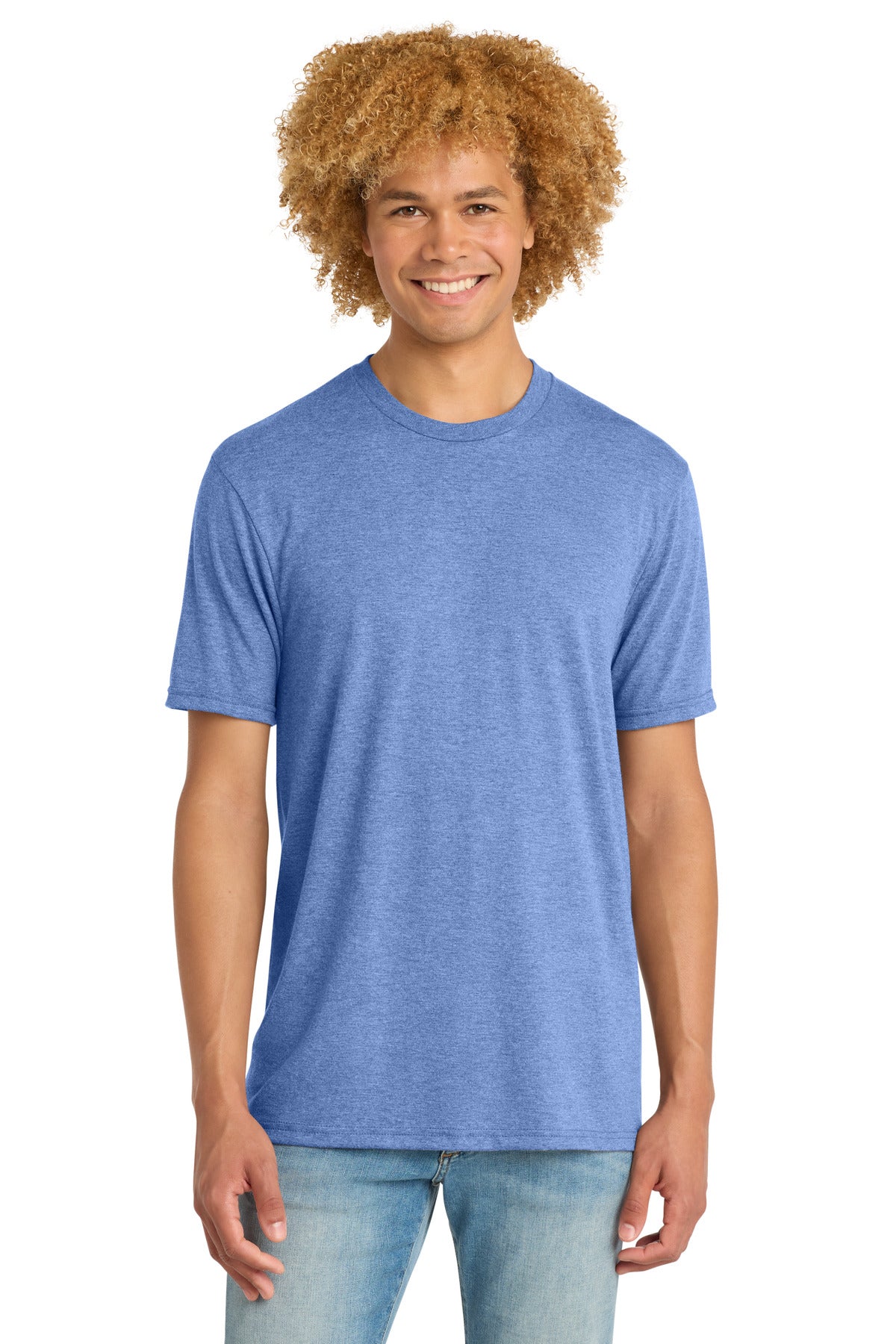 Custom Embroidery or DTF Print - District  ®   Perfect Tri  ®   DTG Tee DM130DTG