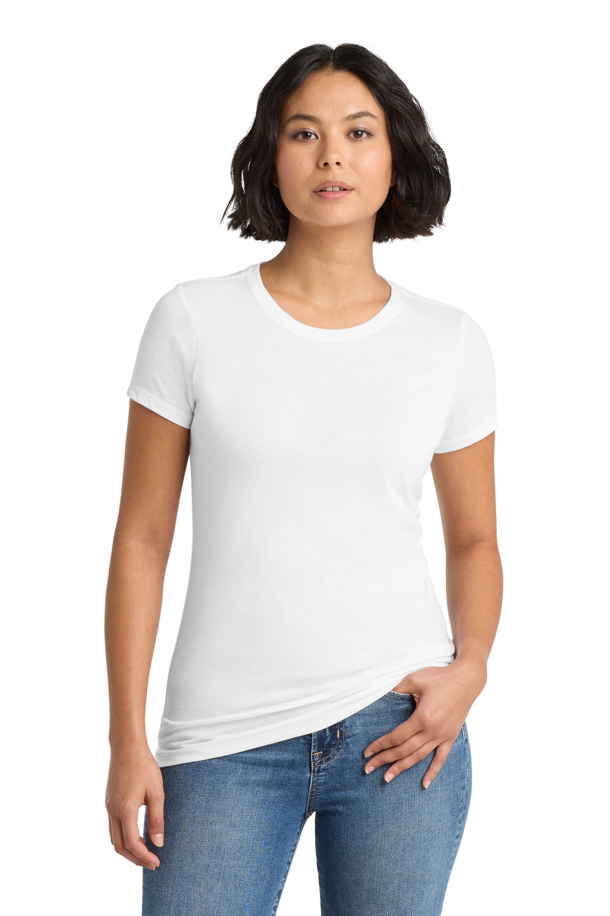 Custom Embroidery or DTF Print - District  ®  Women's Perfect Tri ®  Tee. DM130L