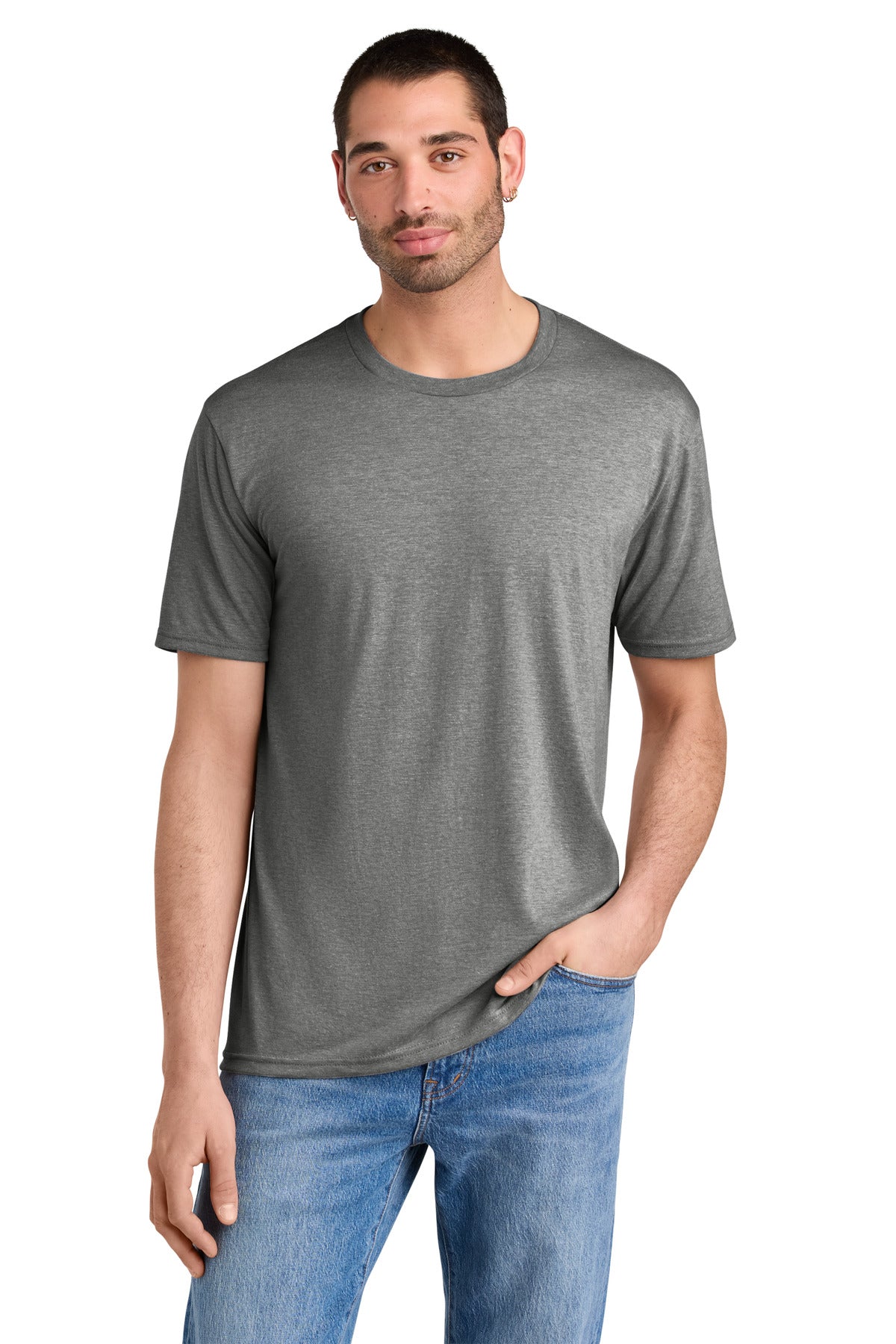 Custom Embroidery or DTF Print - District  ®  Perfect Tri ® Tee. DM130