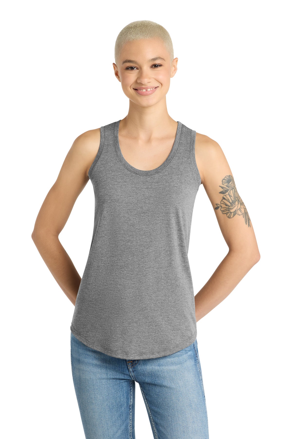 Custom Embroidery or DTF Print - District  ®  Women's Perfect Tri ®  Racerback Tank. DM138L