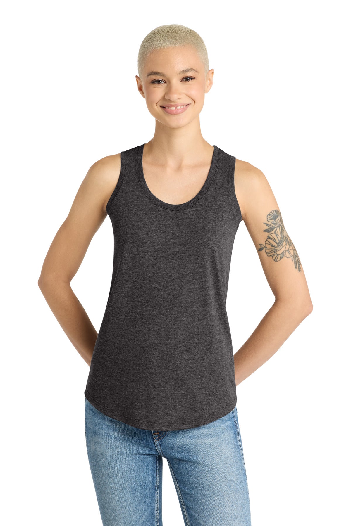 Custom Embroidery or DTF Print - District  ®  Women's Perfect Tri ®  Racerback Tank. DM138L