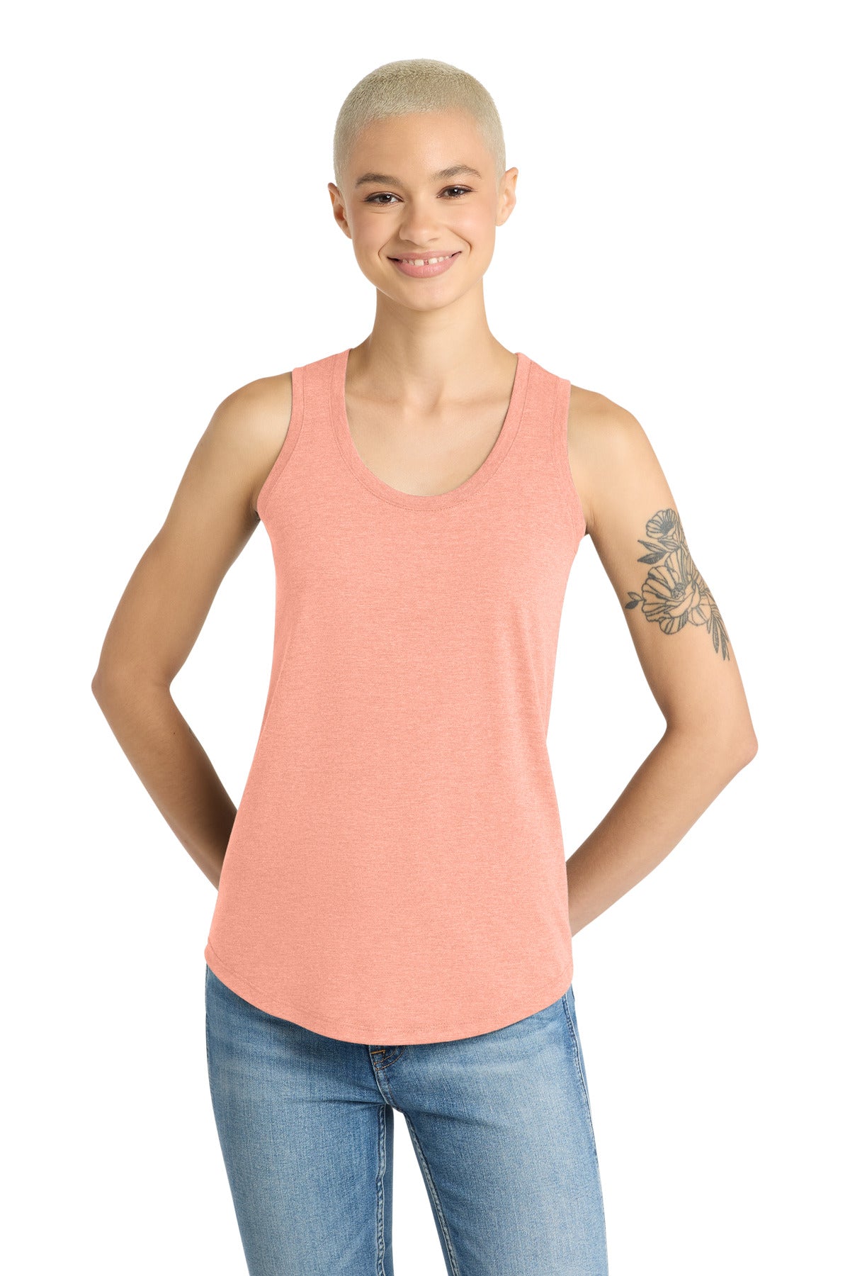 Custom Embroidery or DTF Print - District  ®  Women's Perfect Tri ®  Racerback Tank. DM138L