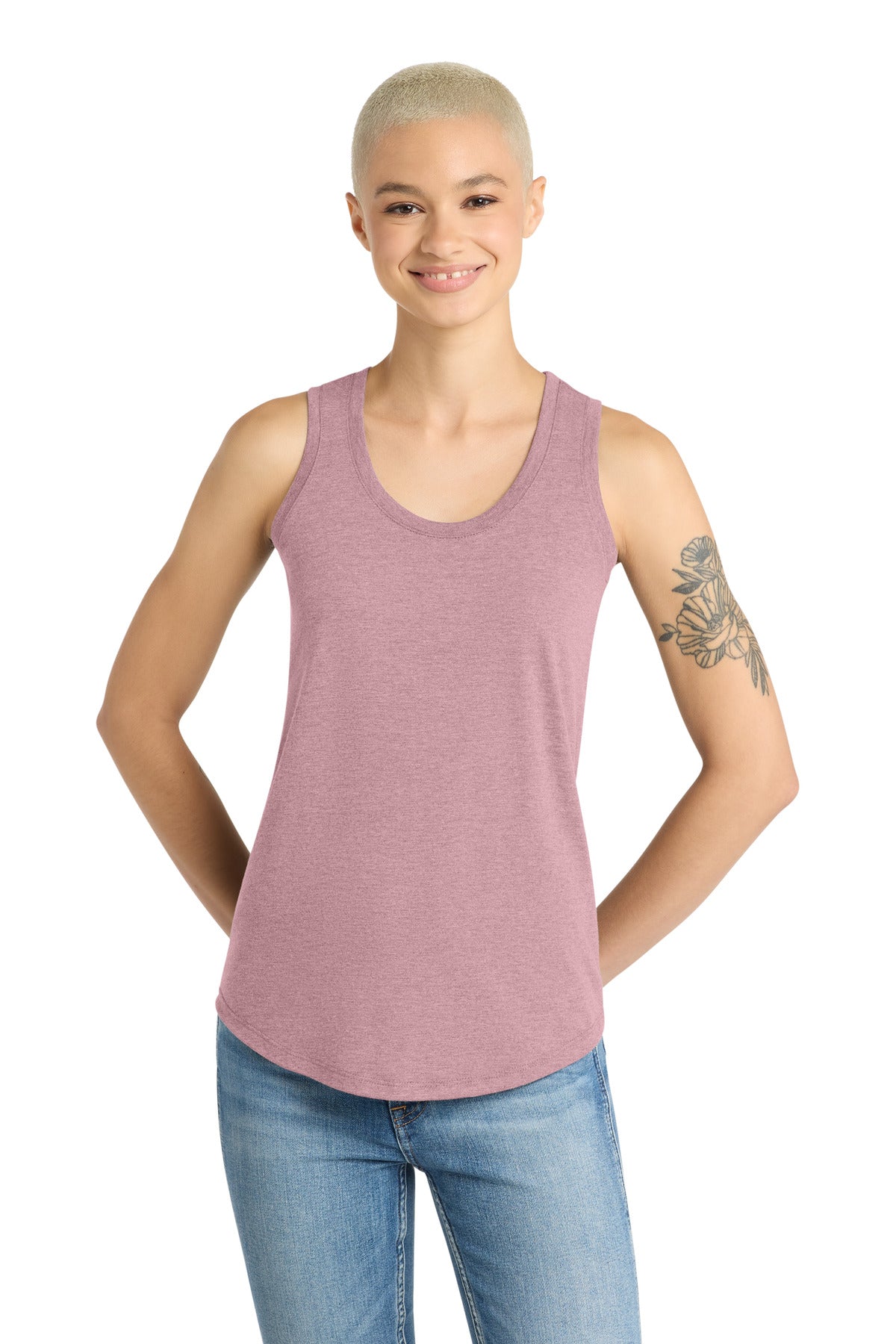 Custom Embroidery or DTF Print - District  ®  Women's Perfect Tri ®  Racerback Tank. DM138L