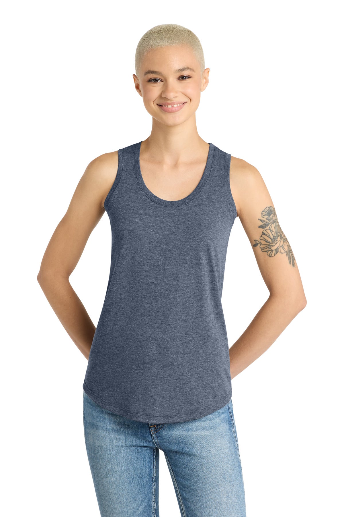 Custom Embroidery or DTF Print - District  ®  Women's Perfect Tri ®  Racerback Tank. DM138L