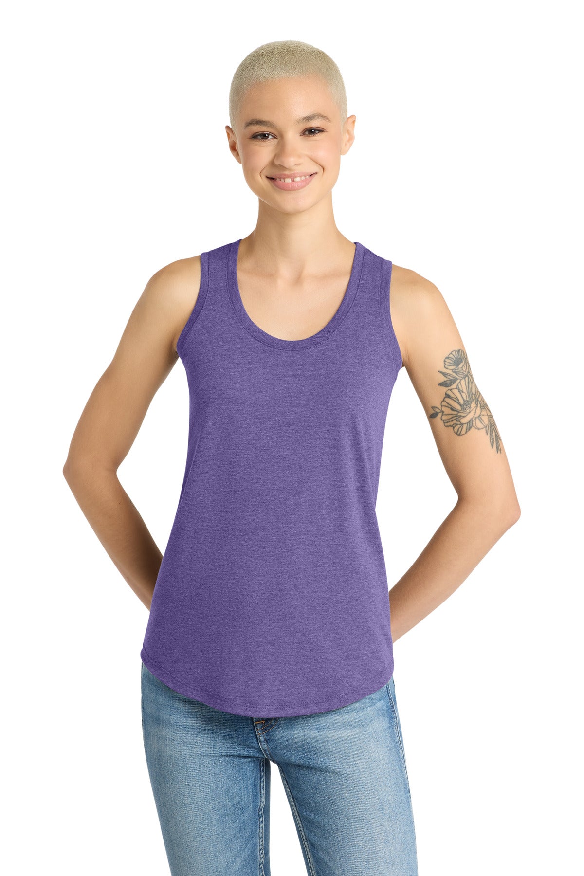 Custom Embroidery or DTF Print - District  ®  Women's Perfect Tri ®  Racerback Tank. DM138L