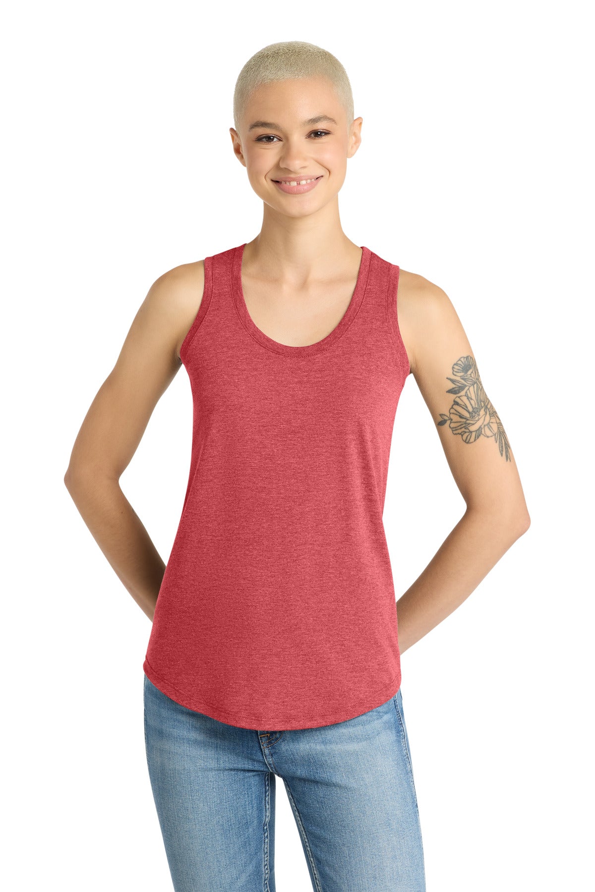 Custom Embroidery or DTF Print - District  ®  Women's Perfect Tri ®  Racerback Tank. DM138L