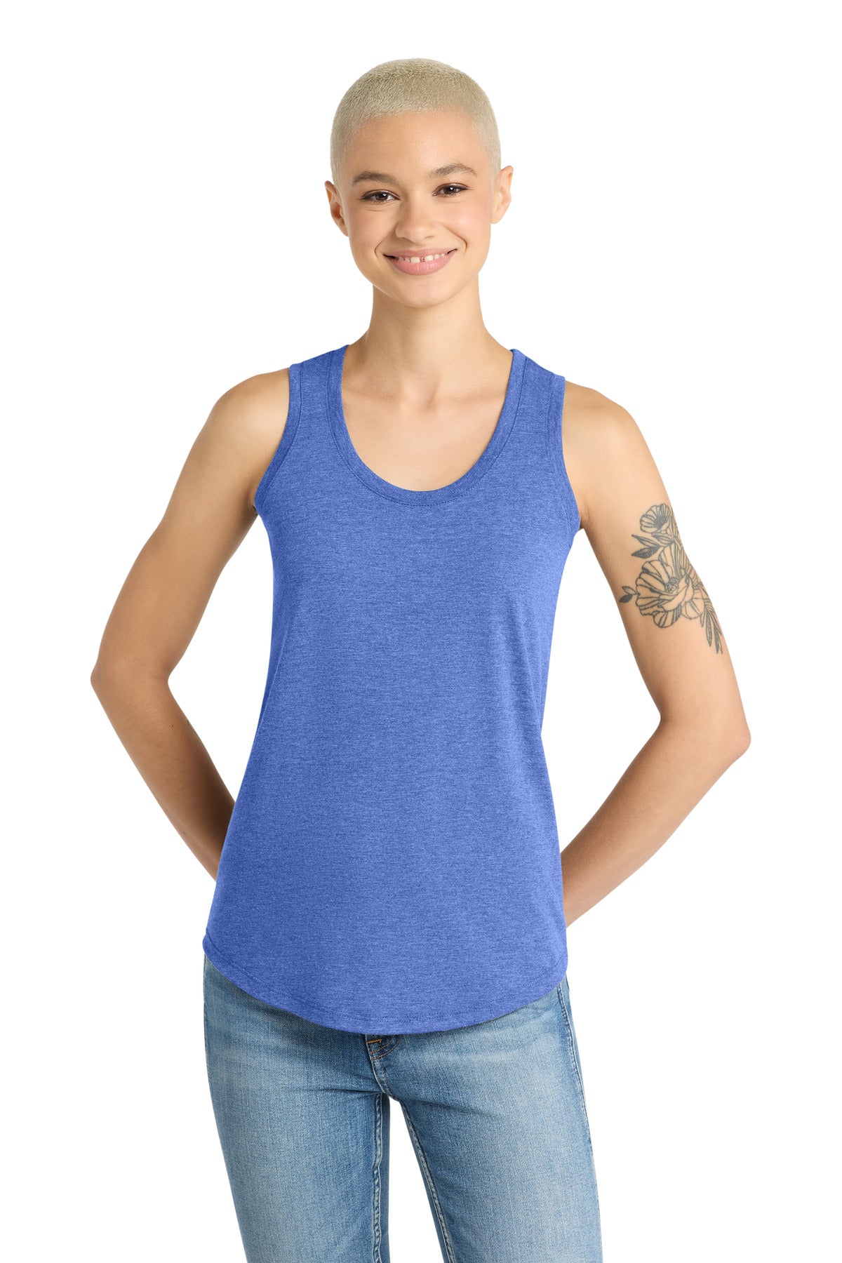 Custom Embroidery or DTF Print - District  ®  Women's Perfect Tri ®  Racerback Tank. DM138L