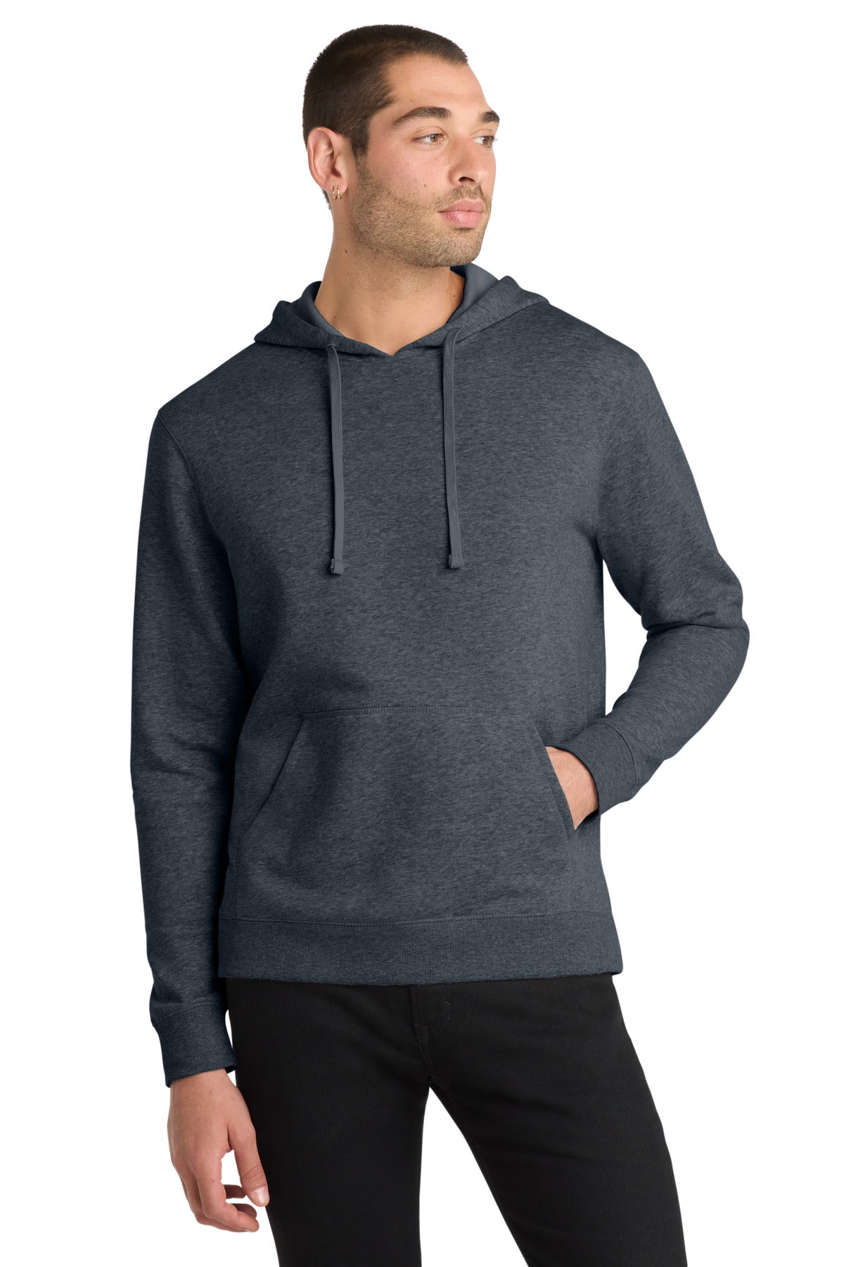 Custom Embroidery or DTF Print - District ®  Lightweight Fleece Hoodie. DM391