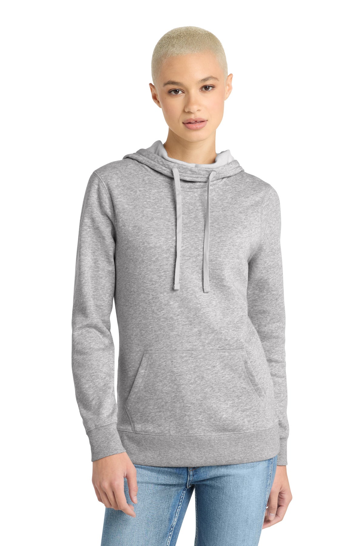 Custom Embroidery or DTF Print - District  ®  Women's Lightweight Fleece Hoodie. DM493