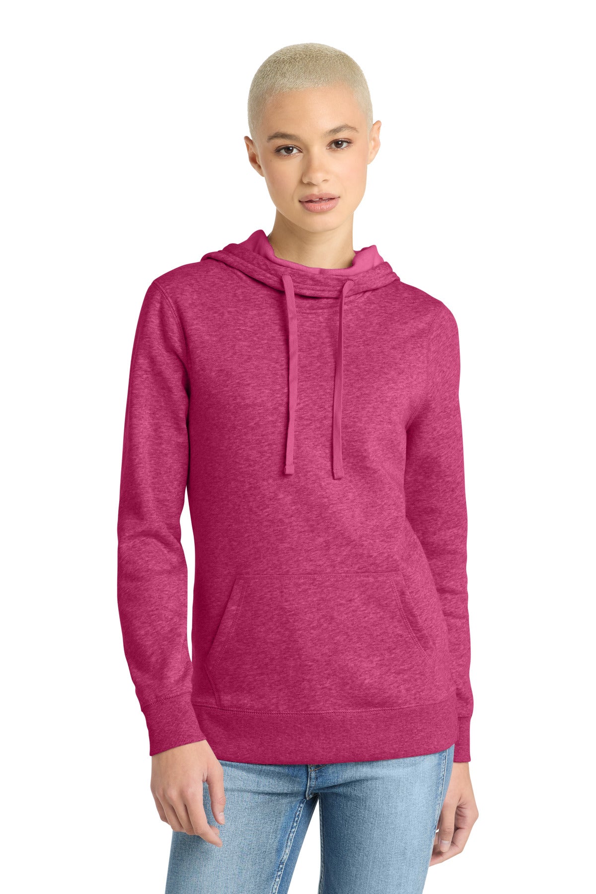 Custom Embroidery or DTF Print - District  ®  Women's Lightweight Fleece Hoodie. DM493