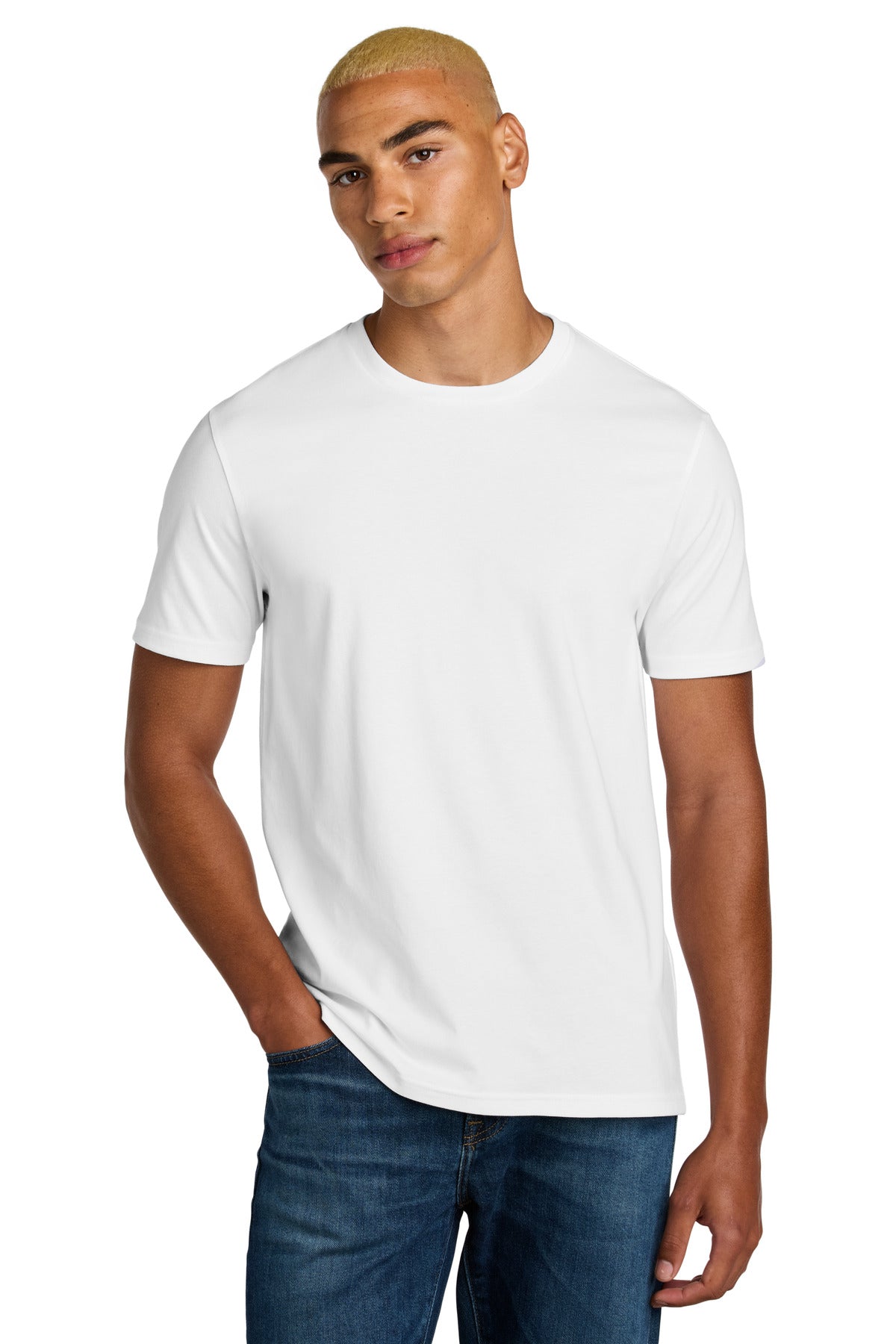 Custom Embroidery or DTF Print - District ®  Perfect Weight ®  Icon Tee DT106
