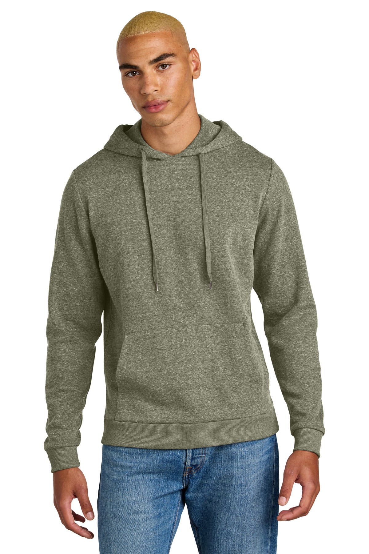Custom Embroidery or DTF Print - District ®  Perfect Tri ®  Fleece Pullover Hoodie DT1300