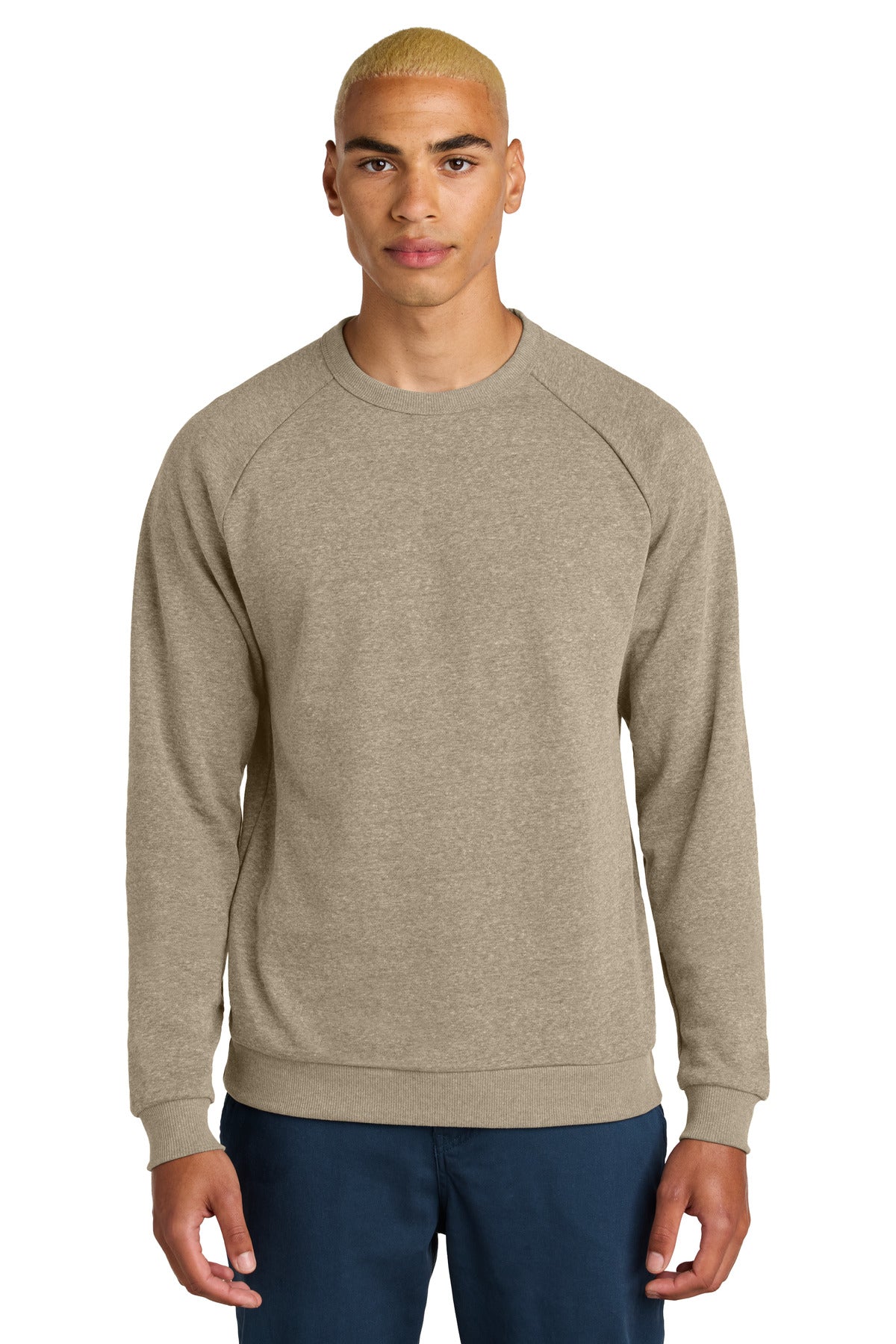 Custom Embroidery or DTF Print - District ®  Perfect Tri ®  Fleece Crewneck Sweatshirt DT1304