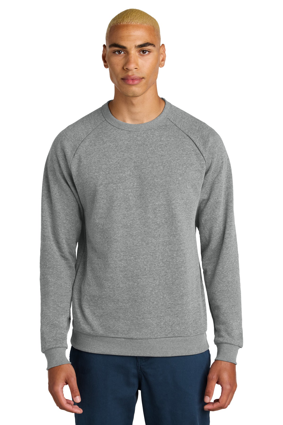 Custom Embroidery or DTF Print - District ®  Perfect Tri ®  Fleece Crewneck Sweatshirt DT1304