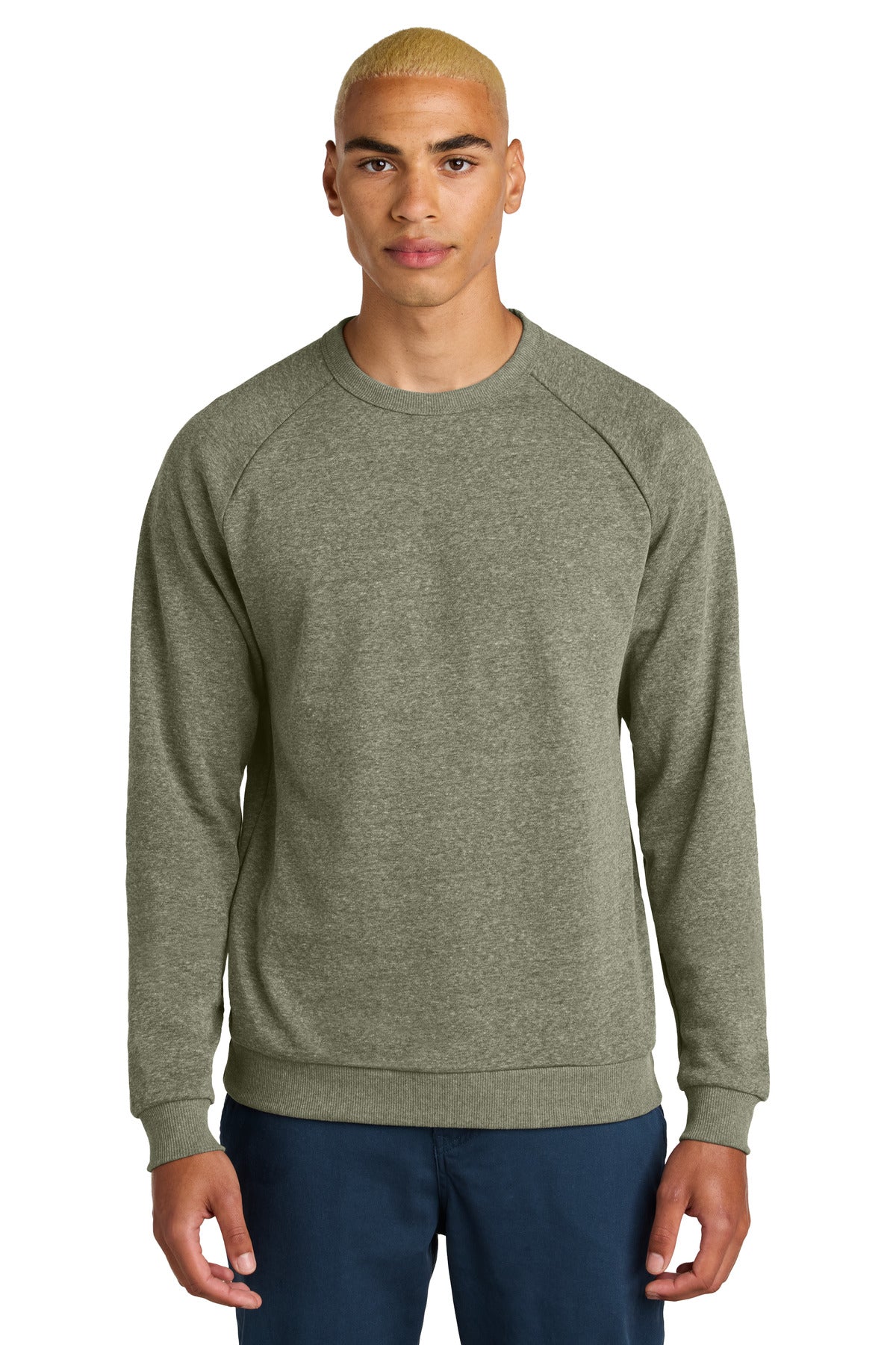 Custom Embroidery or DTF Print - District ®  Perfect Tri ®  Fleece Crewneck Sweatshirt DT1304