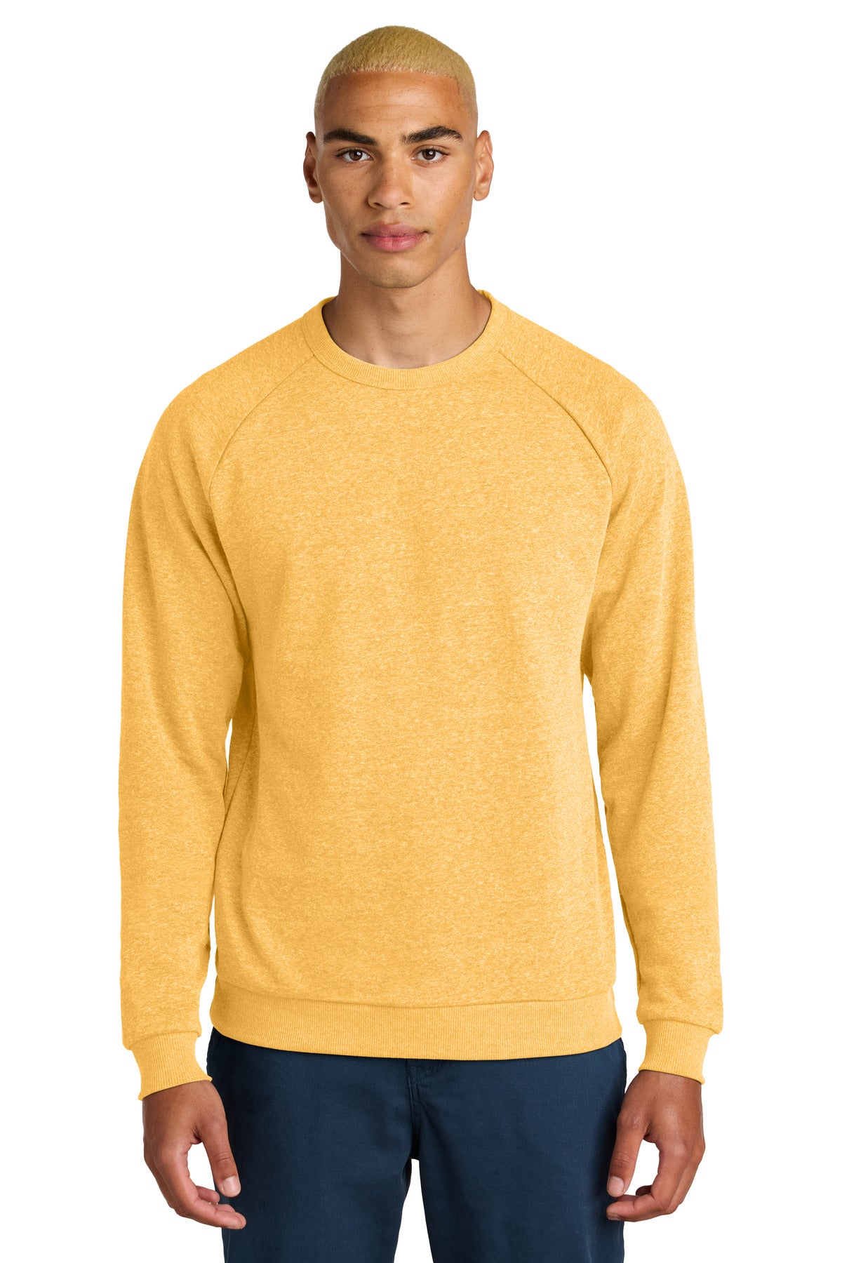 Custom Embroidery or DTF Print - District ®  Perfect Tri ®  Fleece Crewneck Sweatshirt DT1304