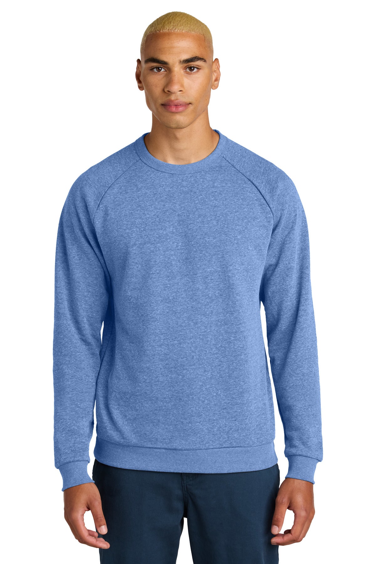 Custom Embroidery or DTF Print - District ®  Perfect Tri ®  Fleece Crewneck Sweatshirt DT1304