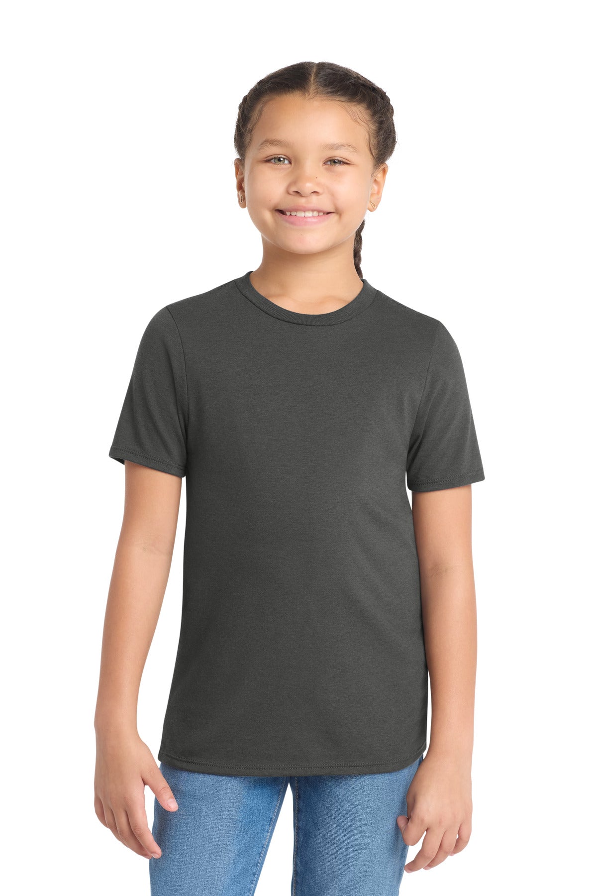 Custom Embroidery or DTF Print - District  ®  Youth Perfect Tri  ® Tee. DT130Y