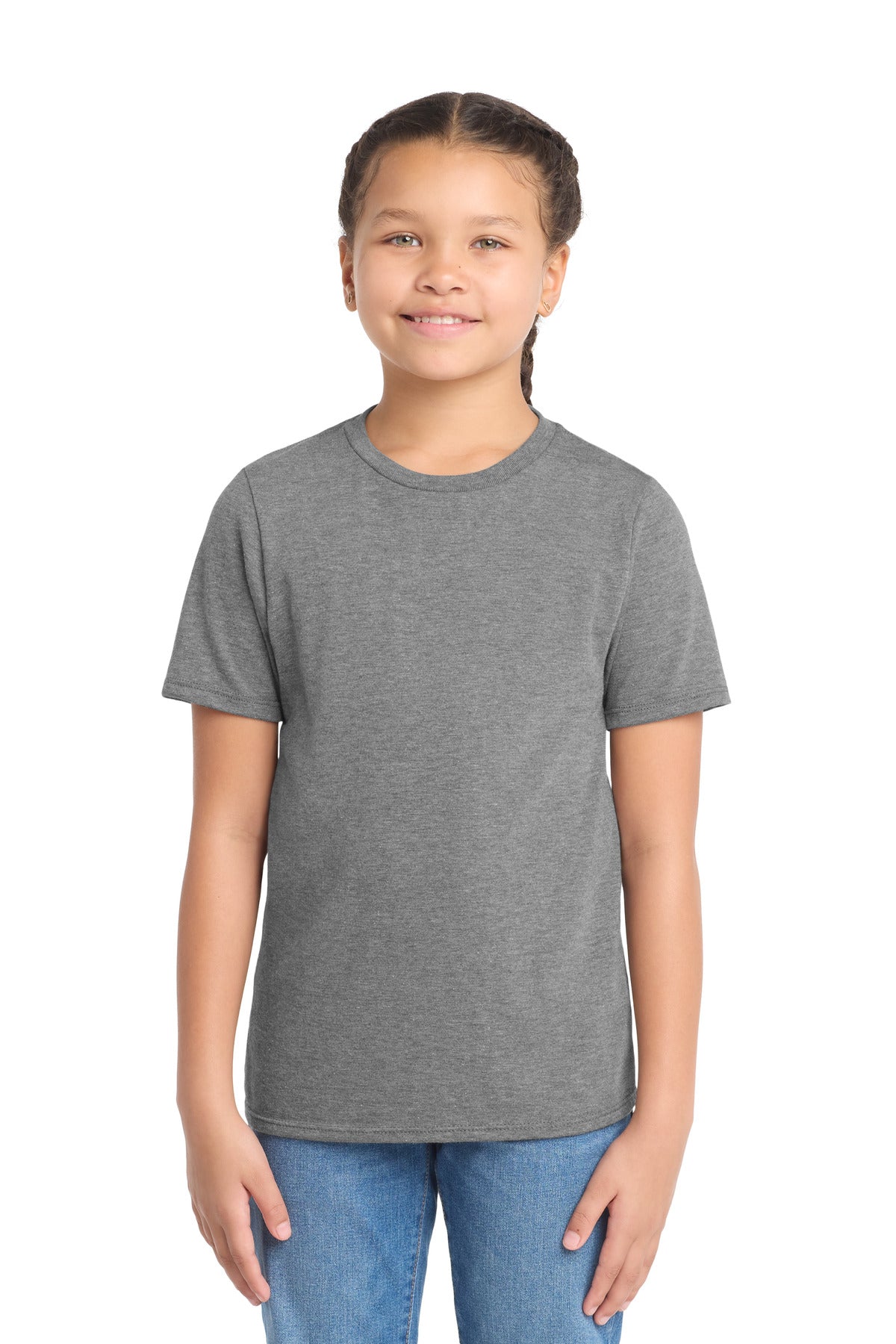 Custom Embroidery or DTF Print - District  ®  Youth Perfect Tri  ® Tee. DT130Y